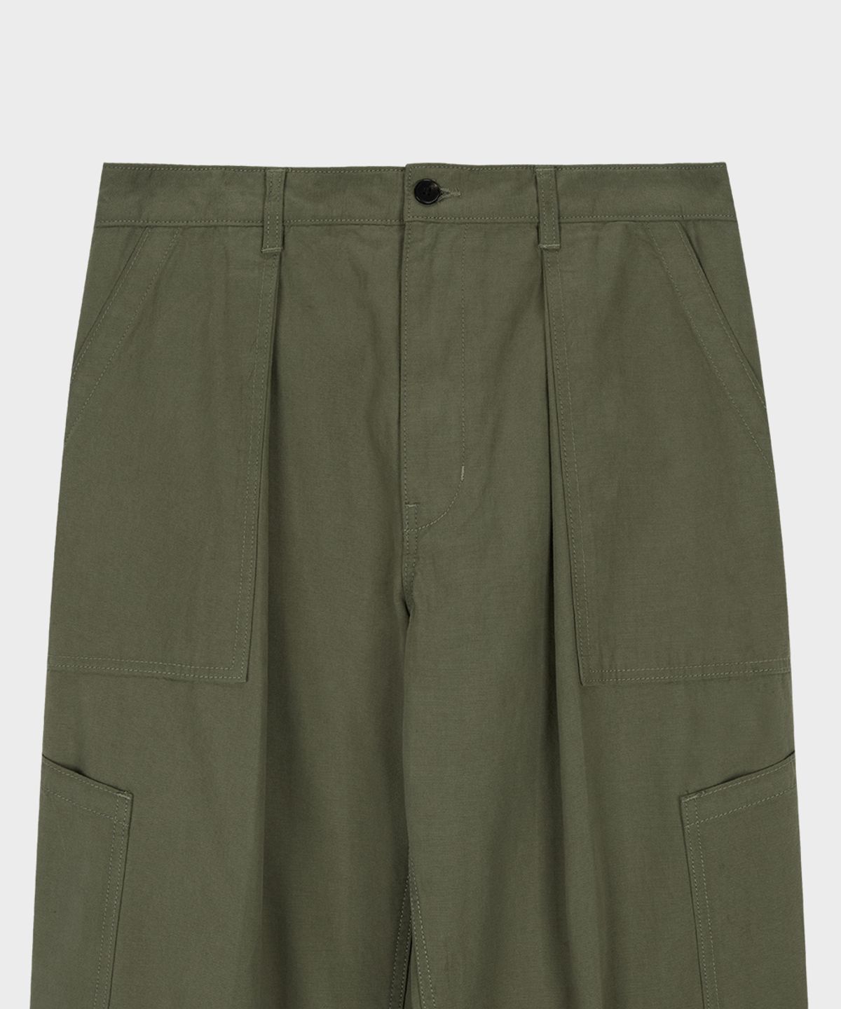 테일던(TAILDERN) Cotton Cargo Pants Khaki