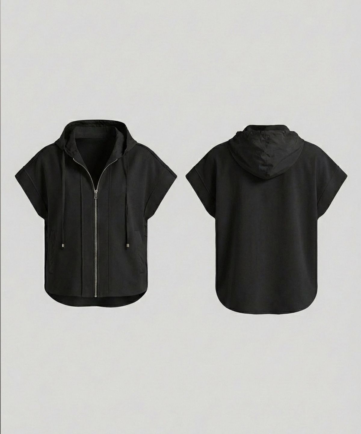 바스카라(VASCARA) Lena Hood Zip-Up Vest (2colors)