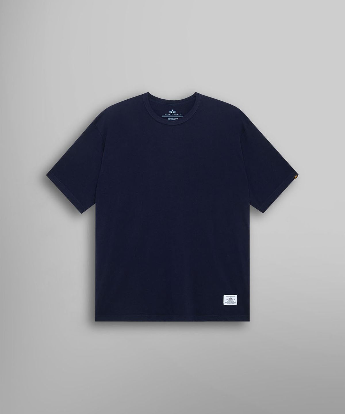 알파 인더스트리(ALPHA INDUSTRIES) 릴랙스드 알파 엔젤스 티셔츠 레플리카 블루