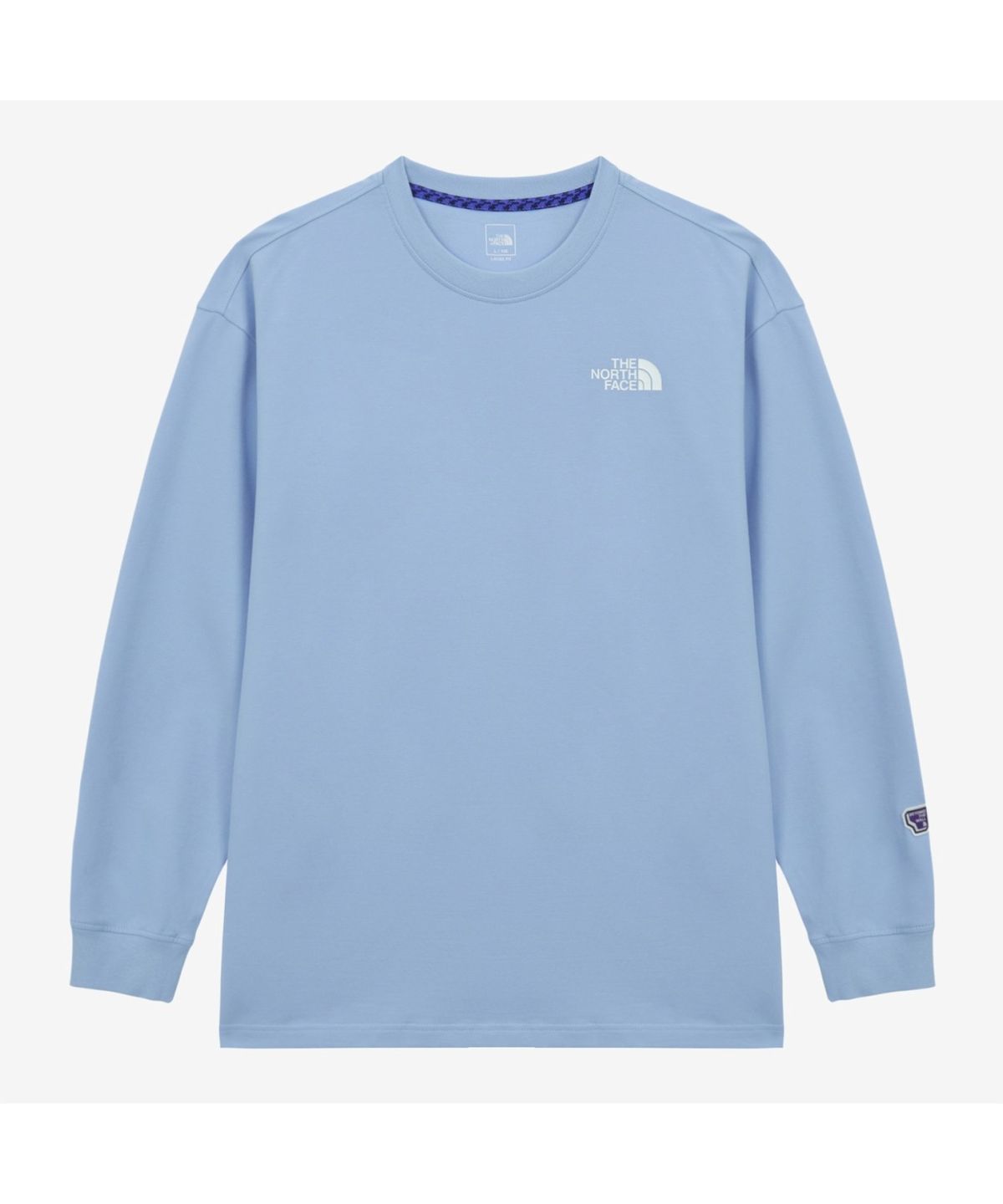 노스페이스(THE NORTH FACE) NT7TS00C 남성 오버월 긴팔 티 PASTEL BLUE