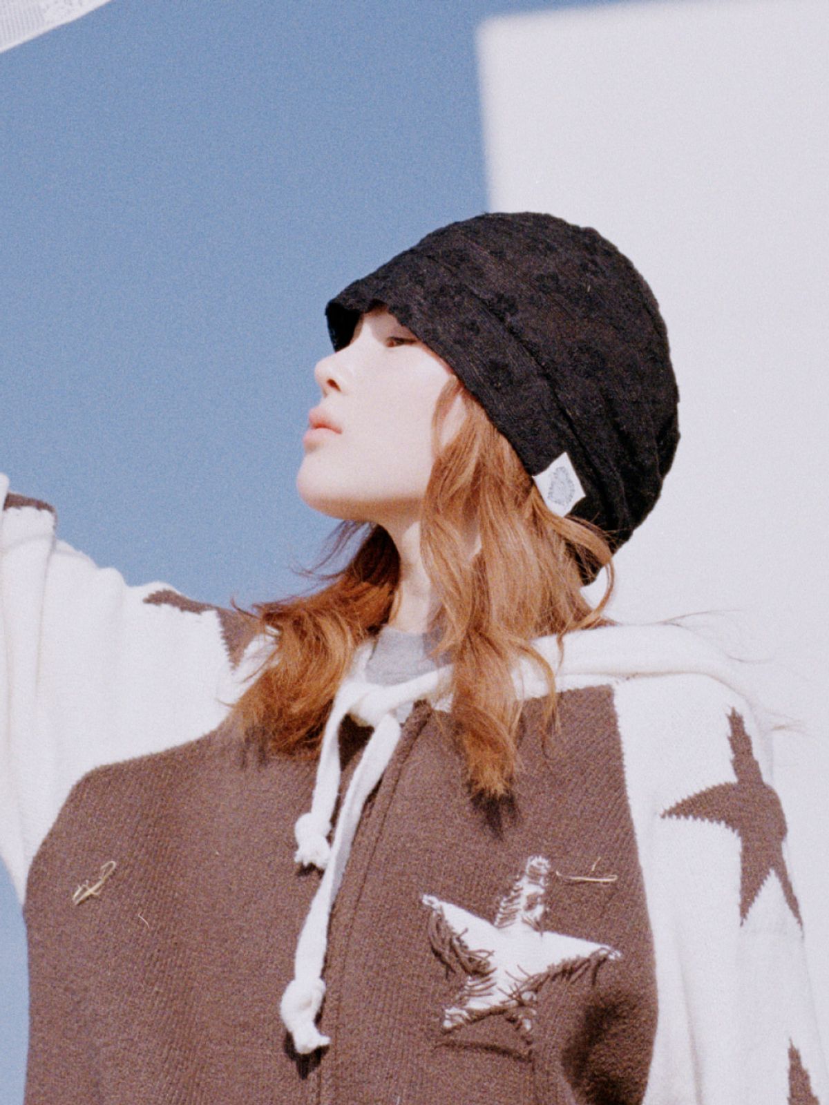 포에지담(POESIEDAME) FLORE TERRY BEANIE IN BLACK