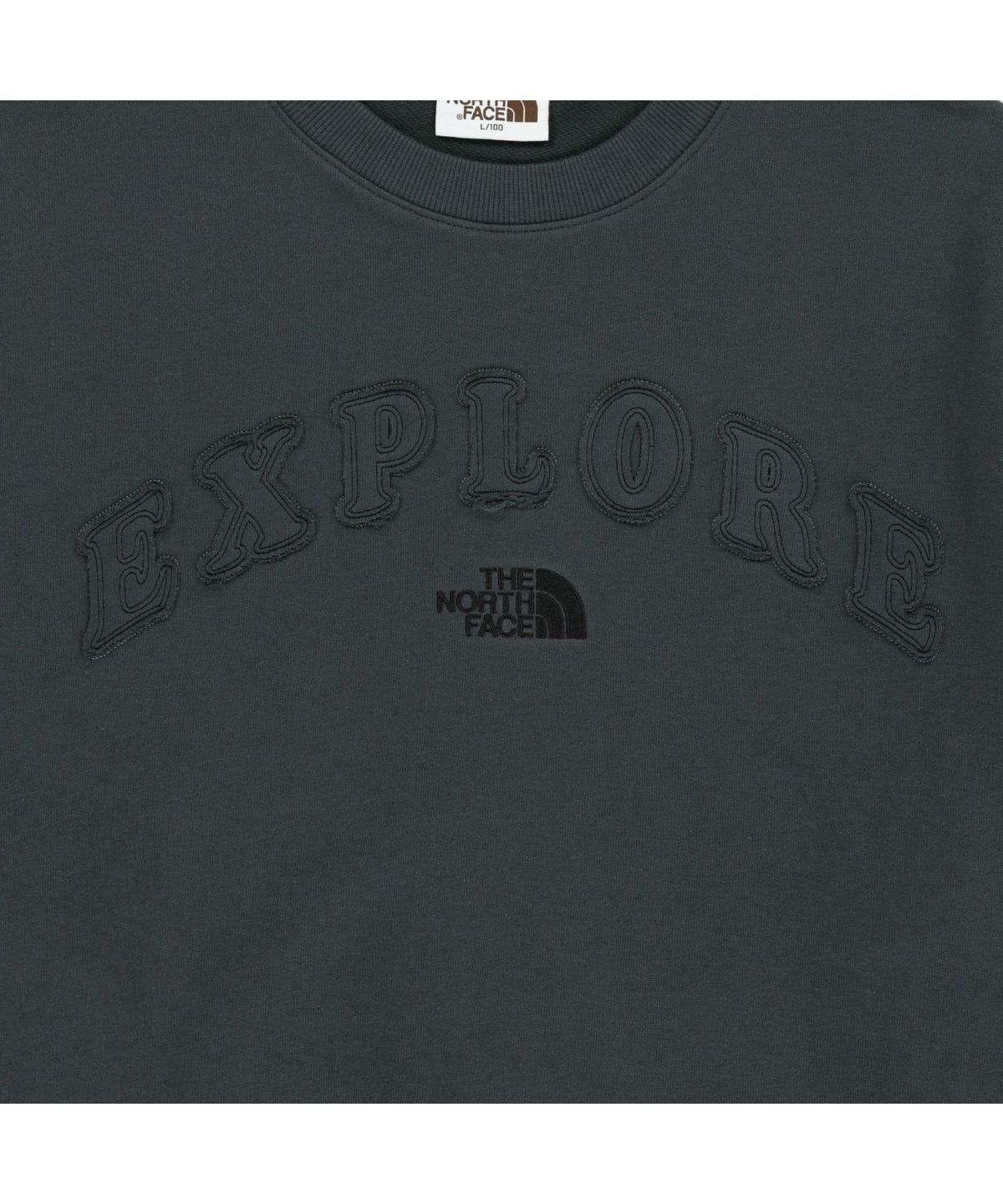 노스페이스(THE NORTH FACE) NM5MS08J 화이트라벨 익스플로어 스웨트셔츠 METAL GRAY