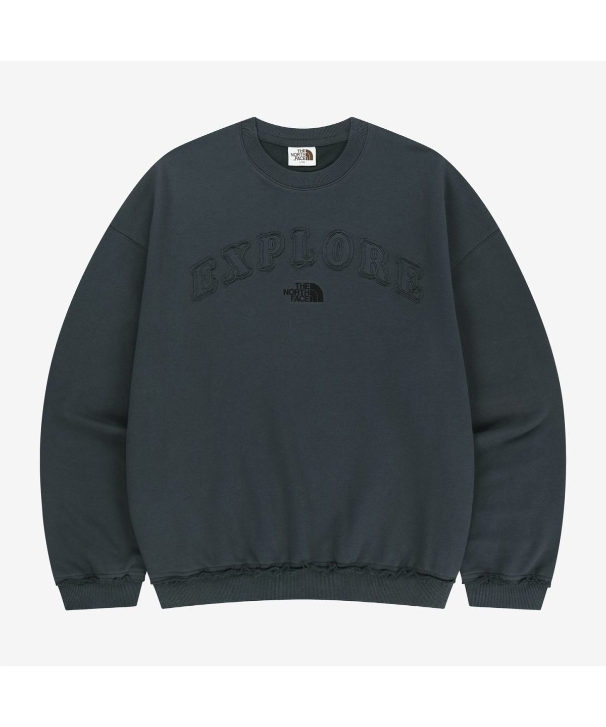 노스페이스(THE NORTH FACE) NM5MS08J 화이트라벨 익스플로어 스웨트셔츠 METAL GRAY