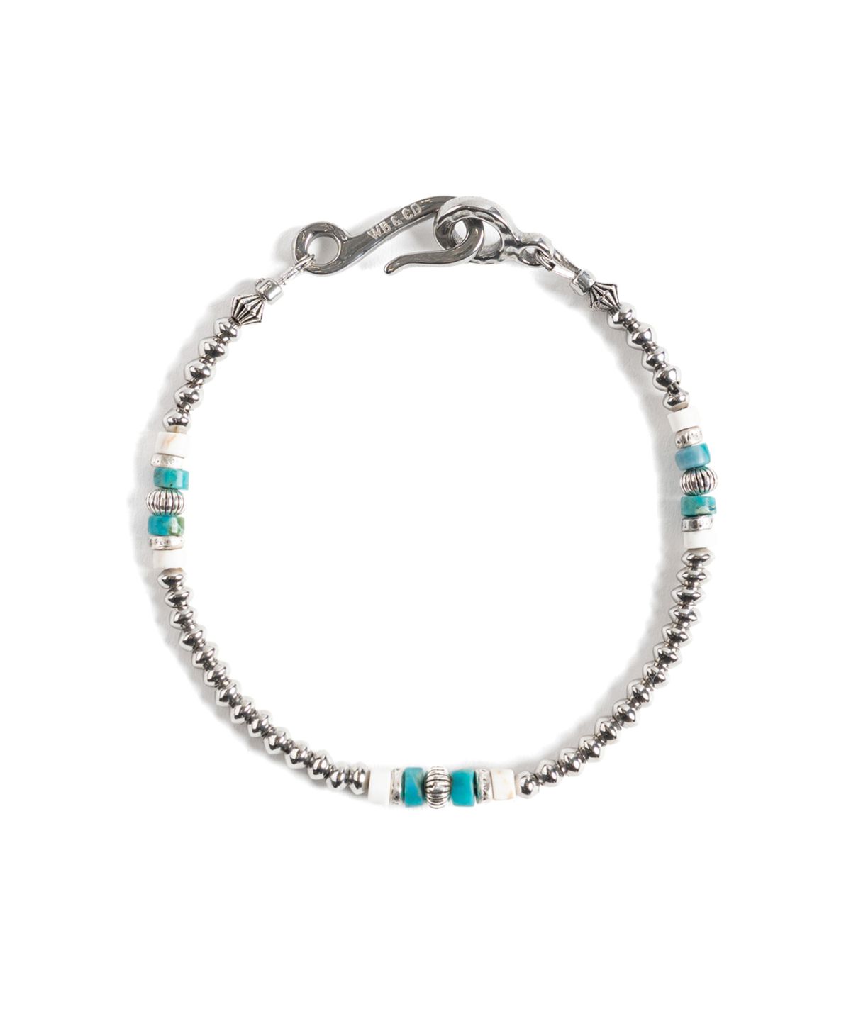 와일드 브릭스(WILD BRICKS) W25 METAL BEAD BRACELET (aqua)