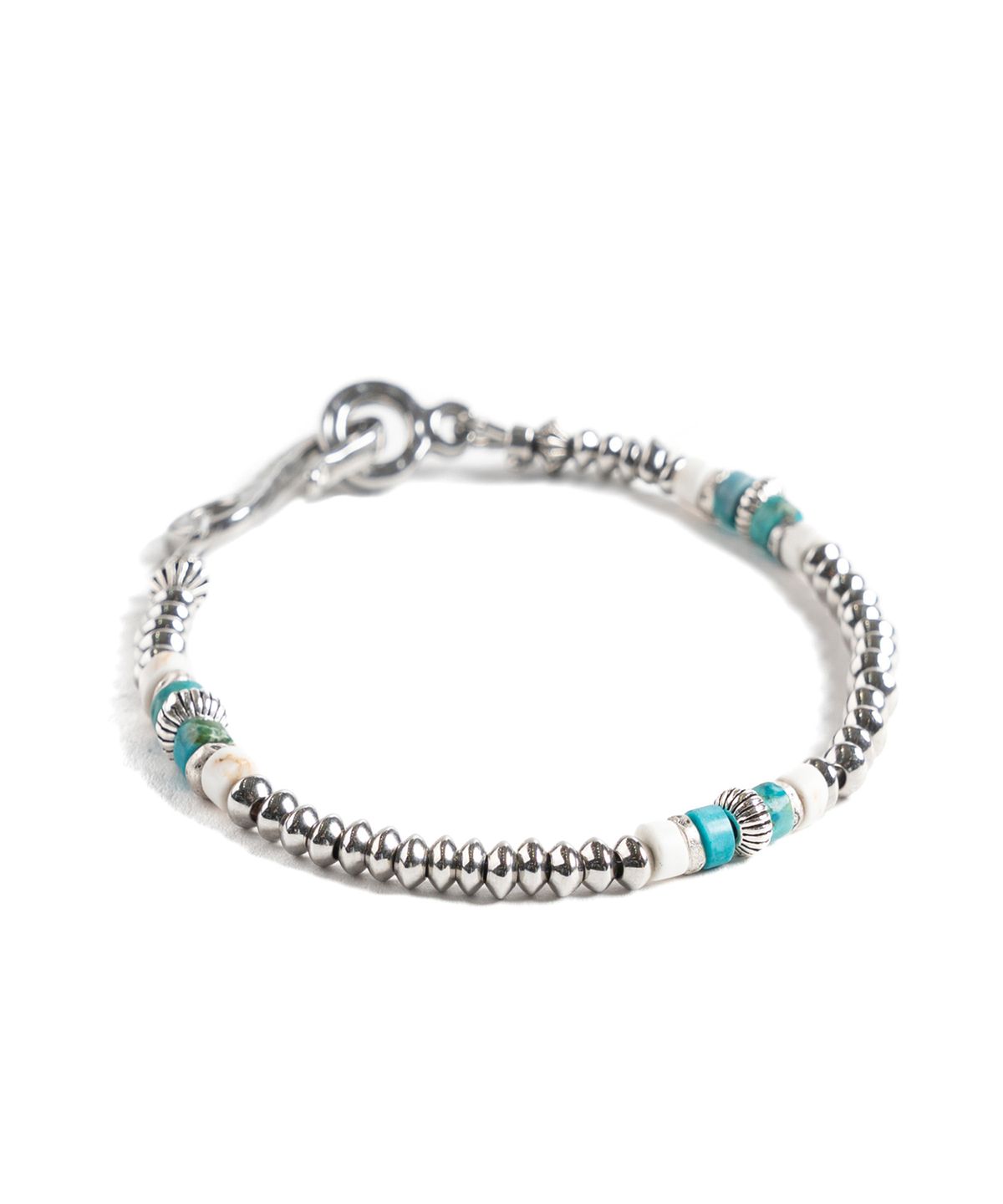 와일드 브릭스(WILD BRICKS) W25 METAL BEAD BRACELET (aqua)