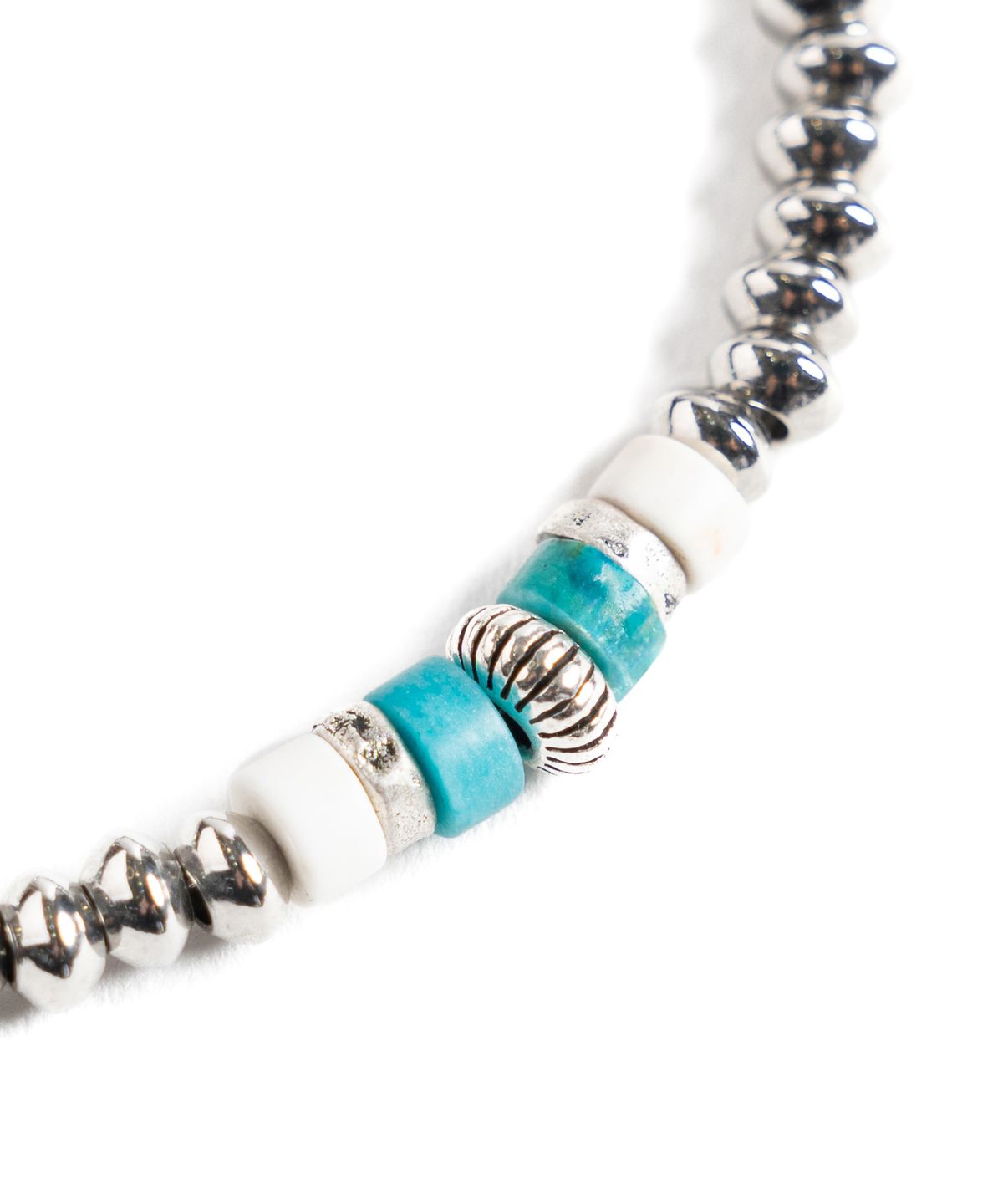 와일드 브릭스(WILD BRICKS) W25 METAL BEAD BRACELET (aqua)