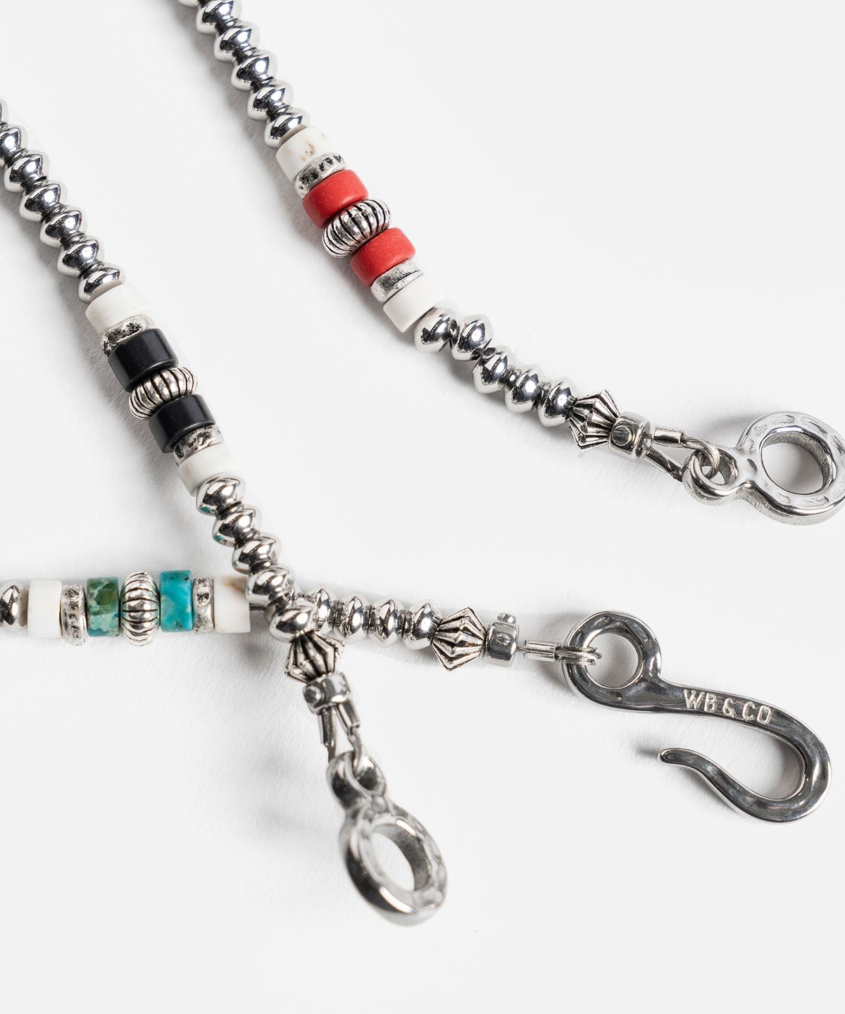 와일드 브릭스(WILD BRICKS) W25 METAL BEAD BRACELET (aqua)