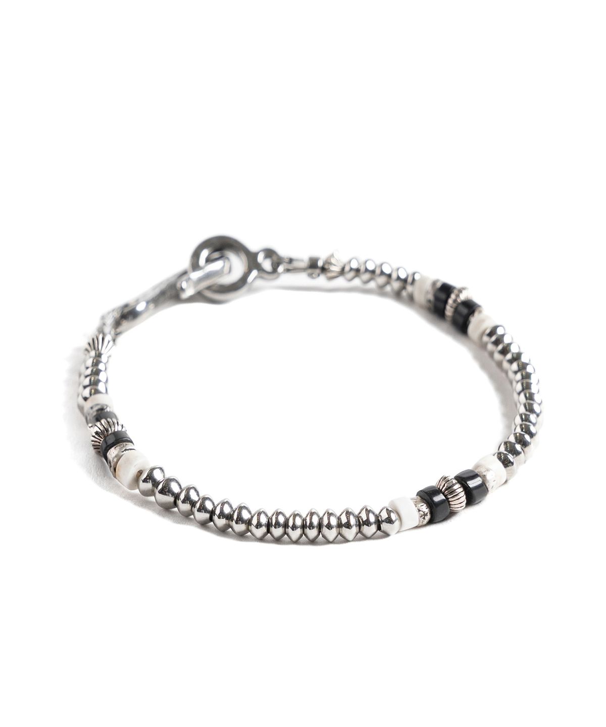 와일드 브릭스(WILD BRICKS) W25 METAL BEAD BRACELET (black)