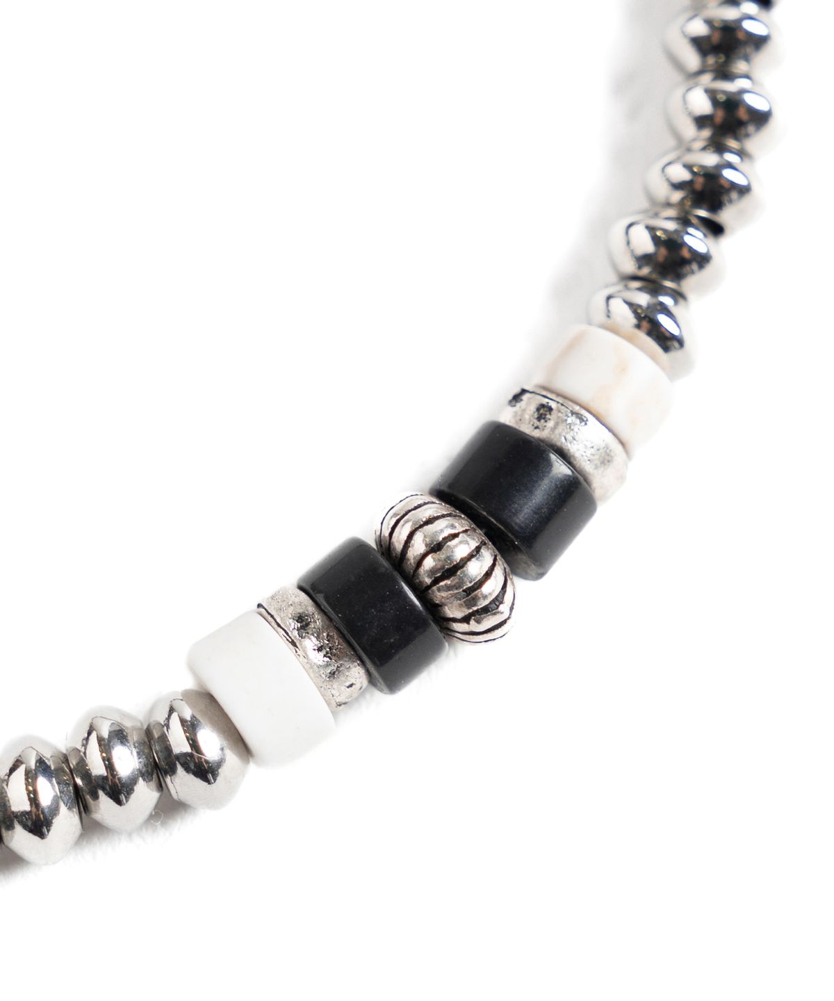 와일드 브릭스(WILD BRICKS) W25 METAL BEAD BRACELET (black)