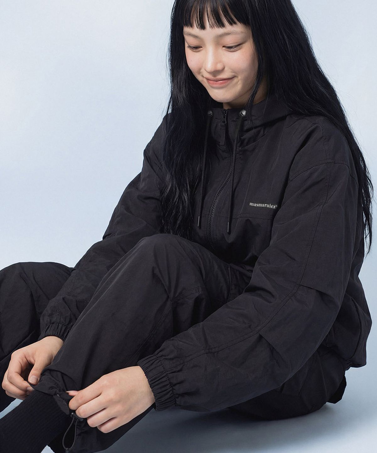 마스마룰즈 어패럴(MASMARULEZ APPAREL) Essential Two Way Light Windbreaker_Black
