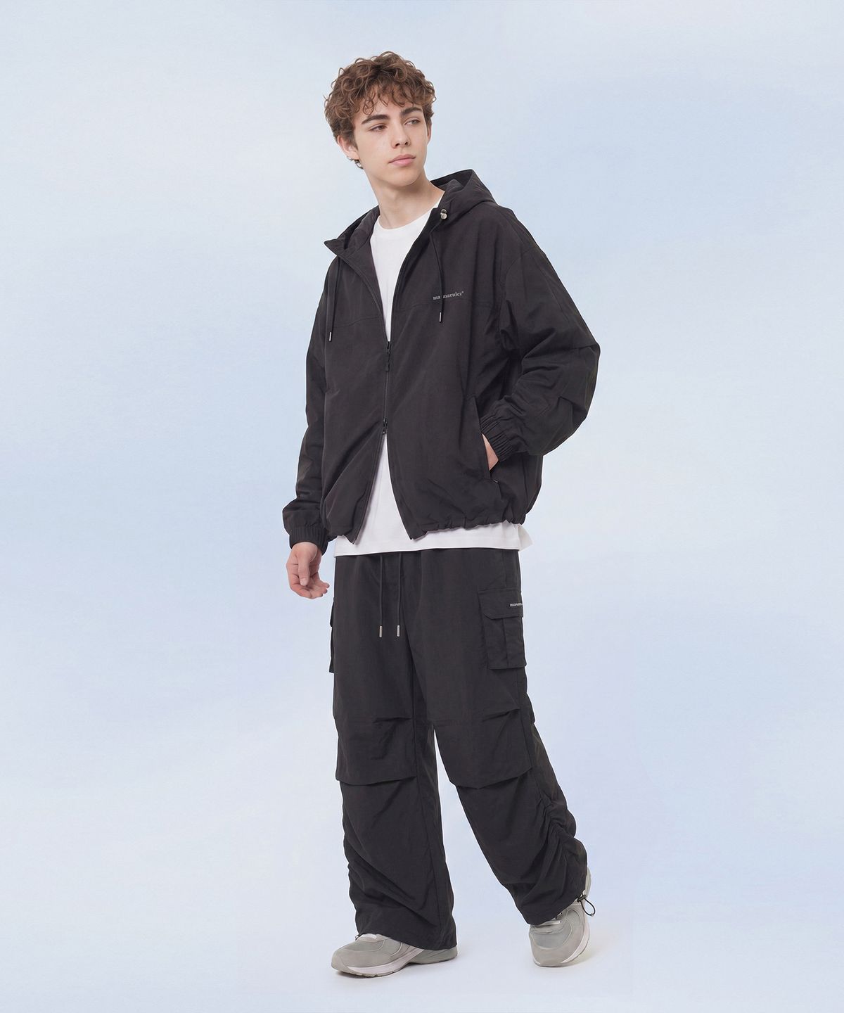 마스마룰즈 어패럴(MASMARULEZ APPAREL) Essential Two Way Light Windbreaker_Black