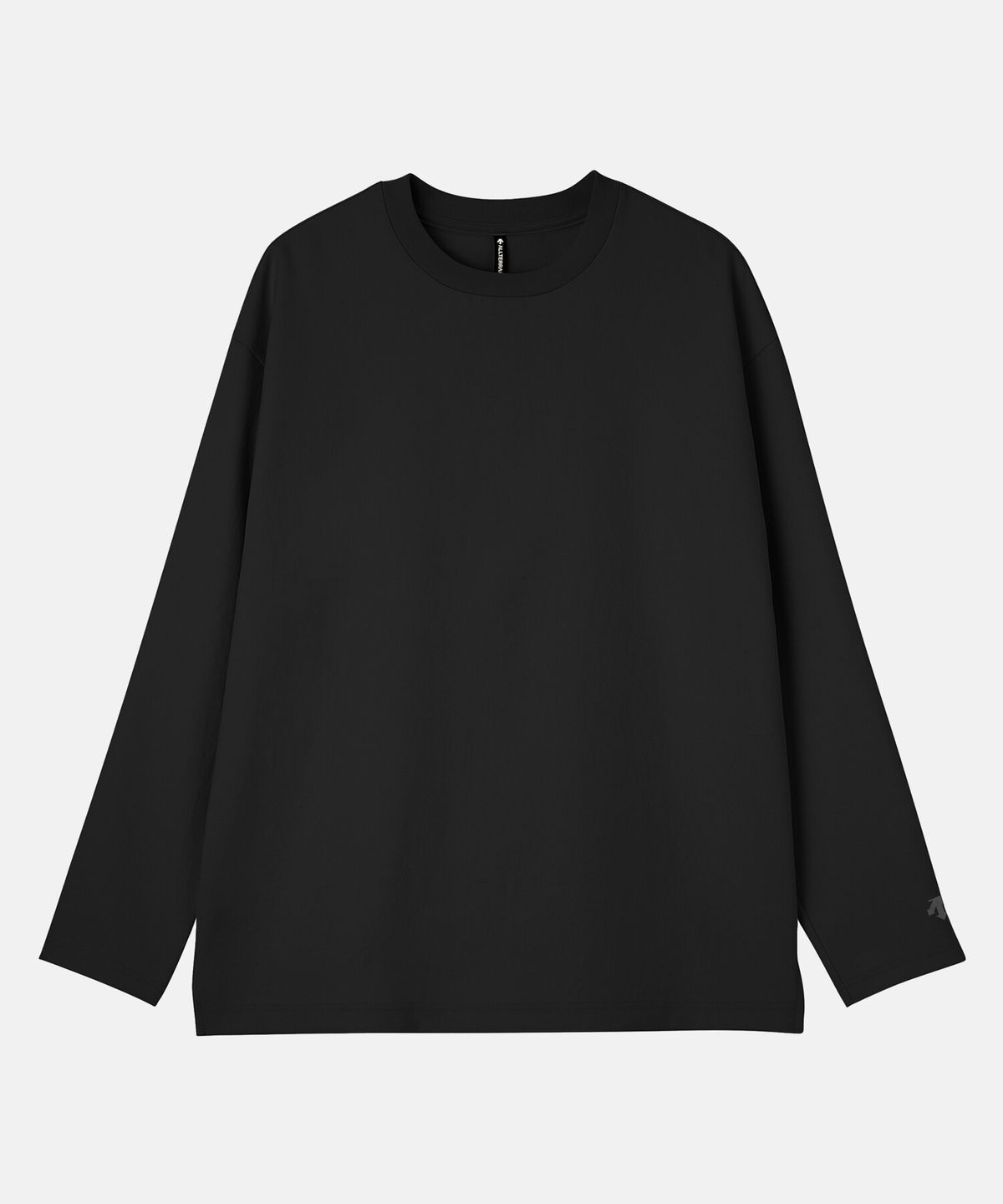데상트(DESCENTE) [ALLTERRAIN I/O] STRETCH TWILL LONG SLEEVE T-SHIRT 블랙 SR113KTL13