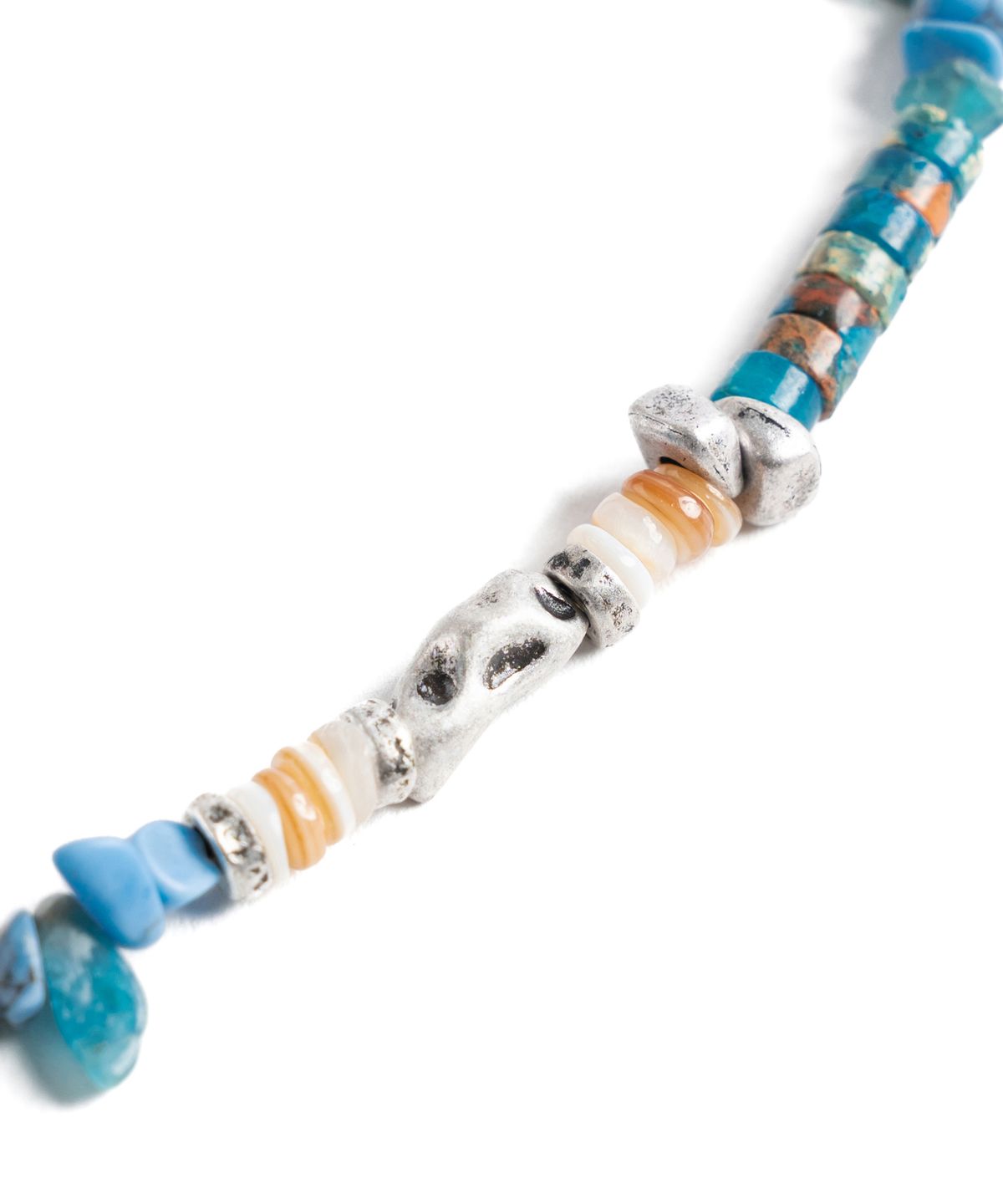 와일드 브릭스(WILD BRICKS) W25 STONE BEAD NECKLACE (blue)
