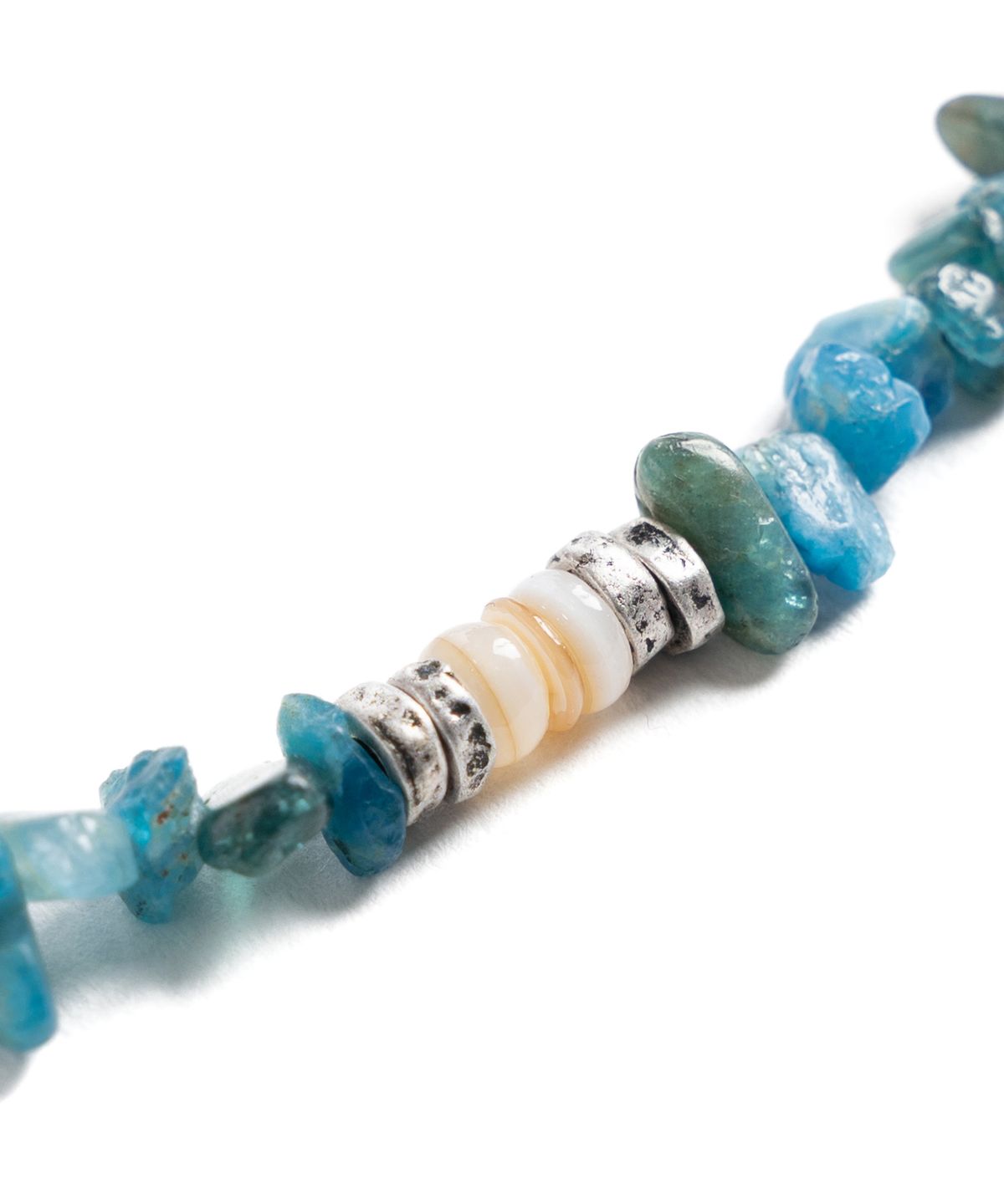 와일드 브릭스(WILD BRICKS) W25 STONE BEAD NECKLACE (blue)