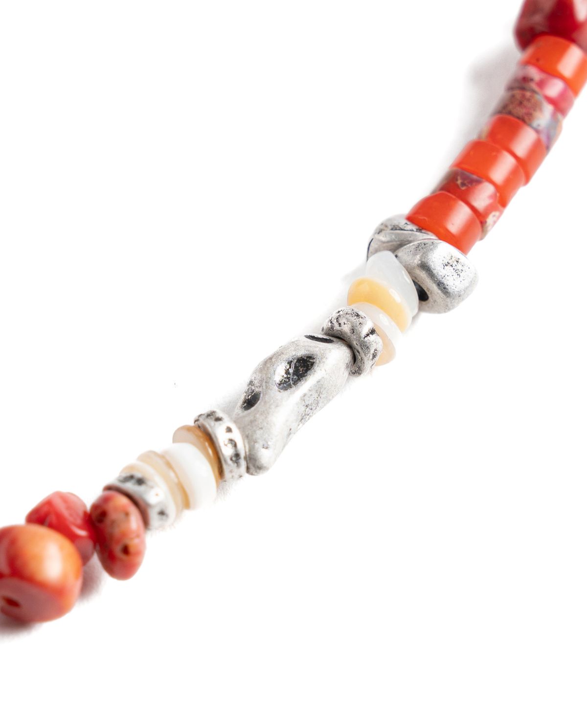 와일드 브릭스(WILD BRICKS) W25 STONE BEAD NECKLACE (red)