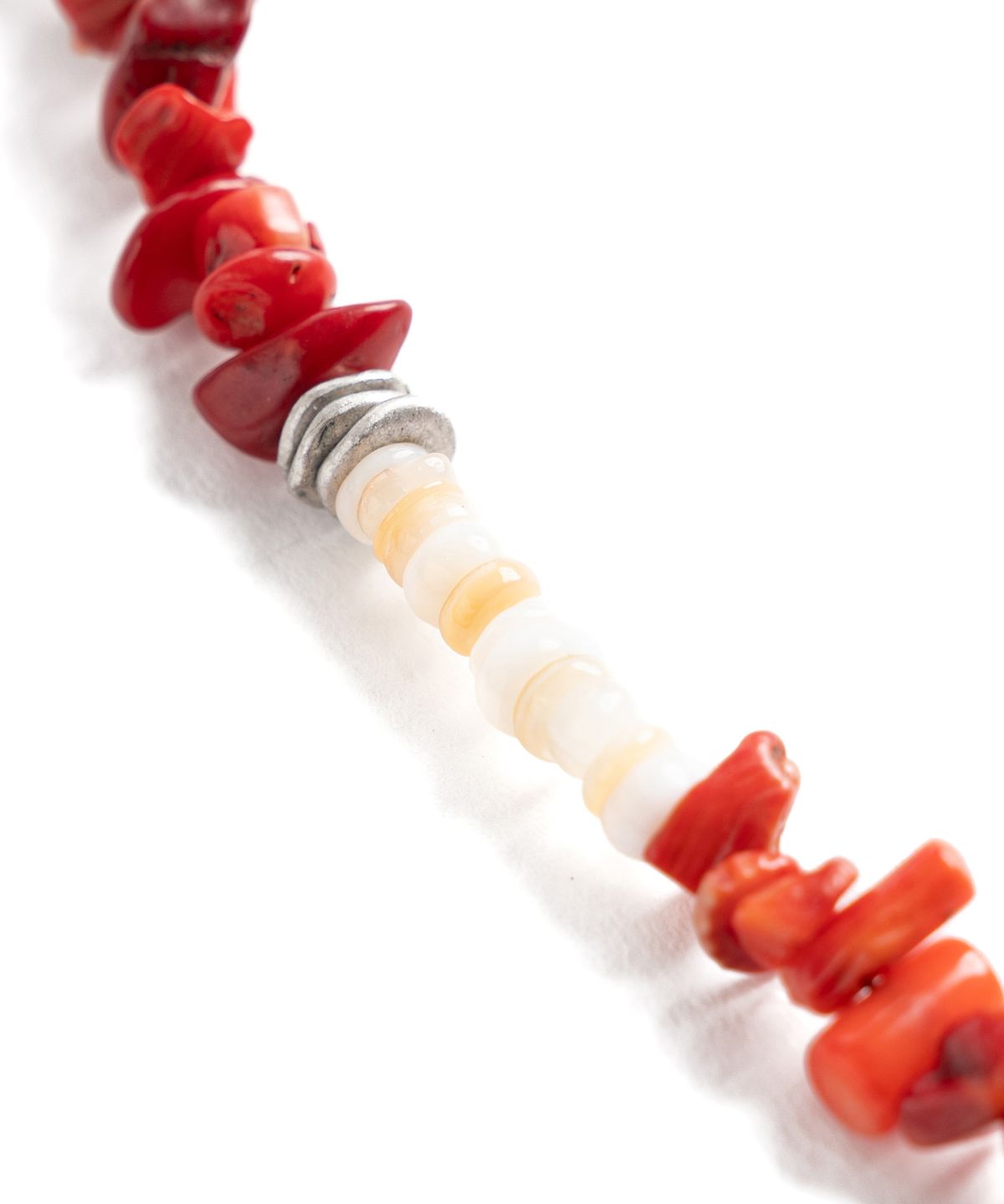 와일드 브릭스(WILD BRICKS) W25 STONE BEAD NECKLACE (red)