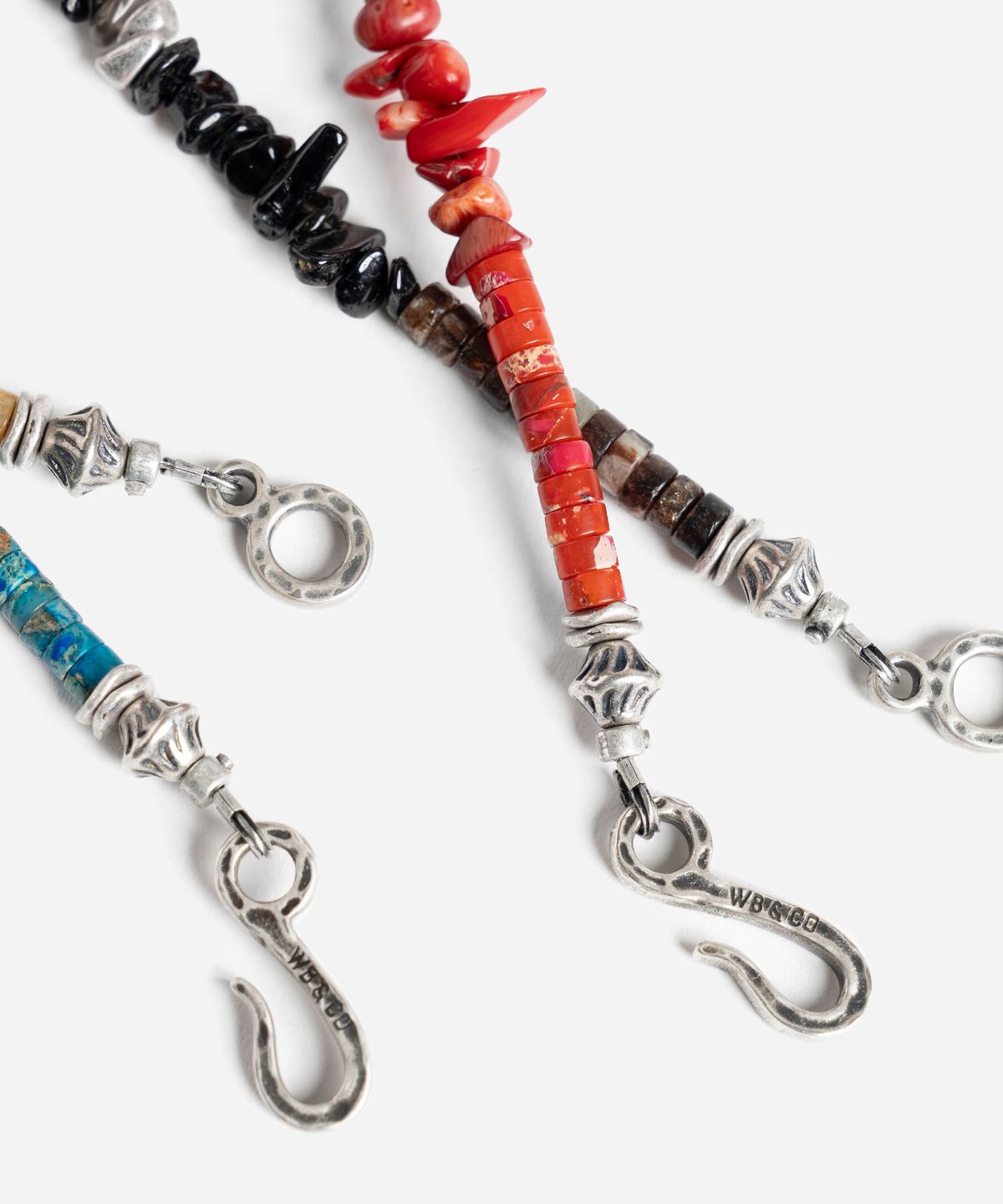 와일드 브릭스(WILD BRICKS) W25 STONE BEAD NECKLACE (black)