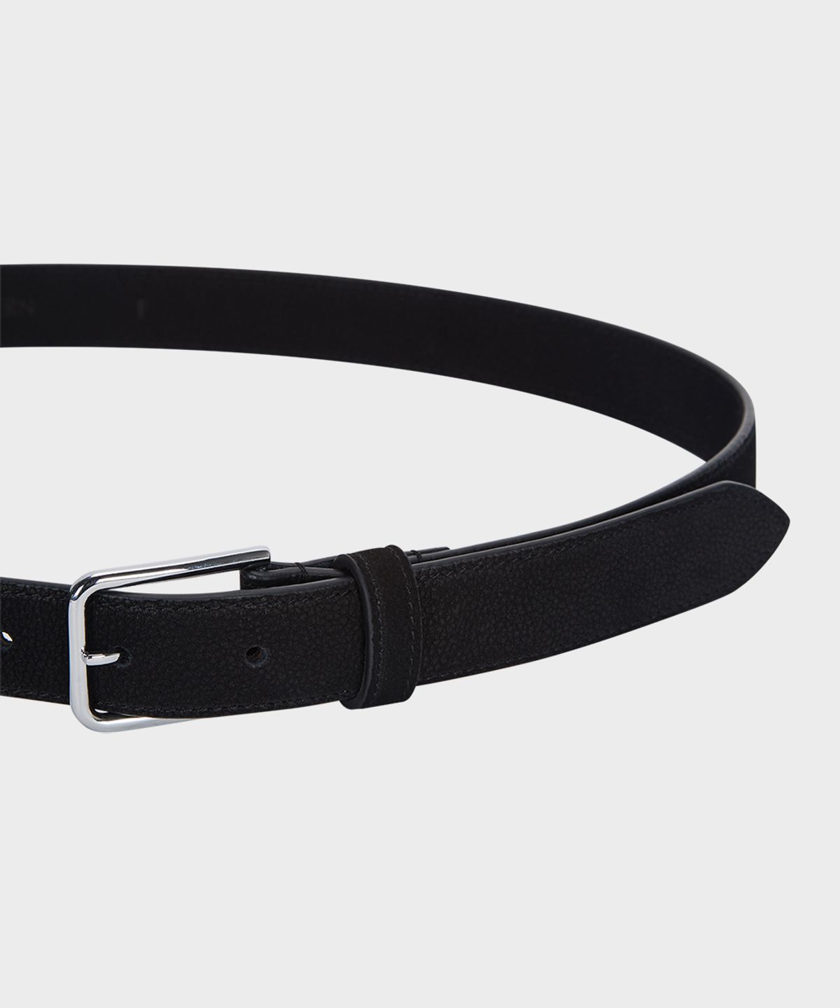 테일던(TAILDERN) Nubuck Buckle Belt Black