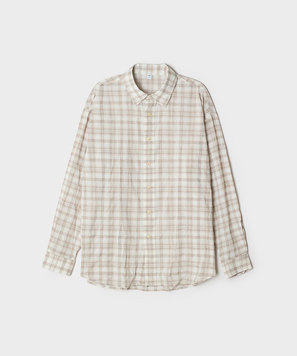 스파오(SPAO) 오버핏 체크 셔츠_SPYCG37C01