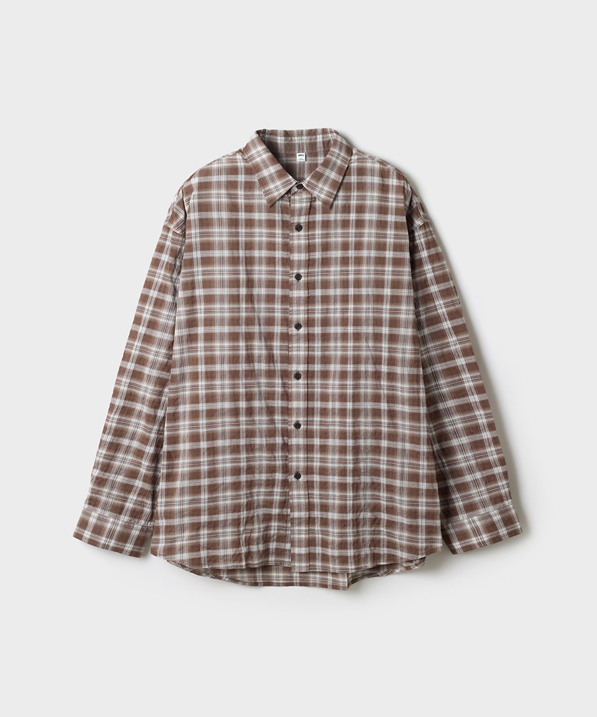스파오(SPAO) 오버핏 체크 셔츠_SPYCG37C01