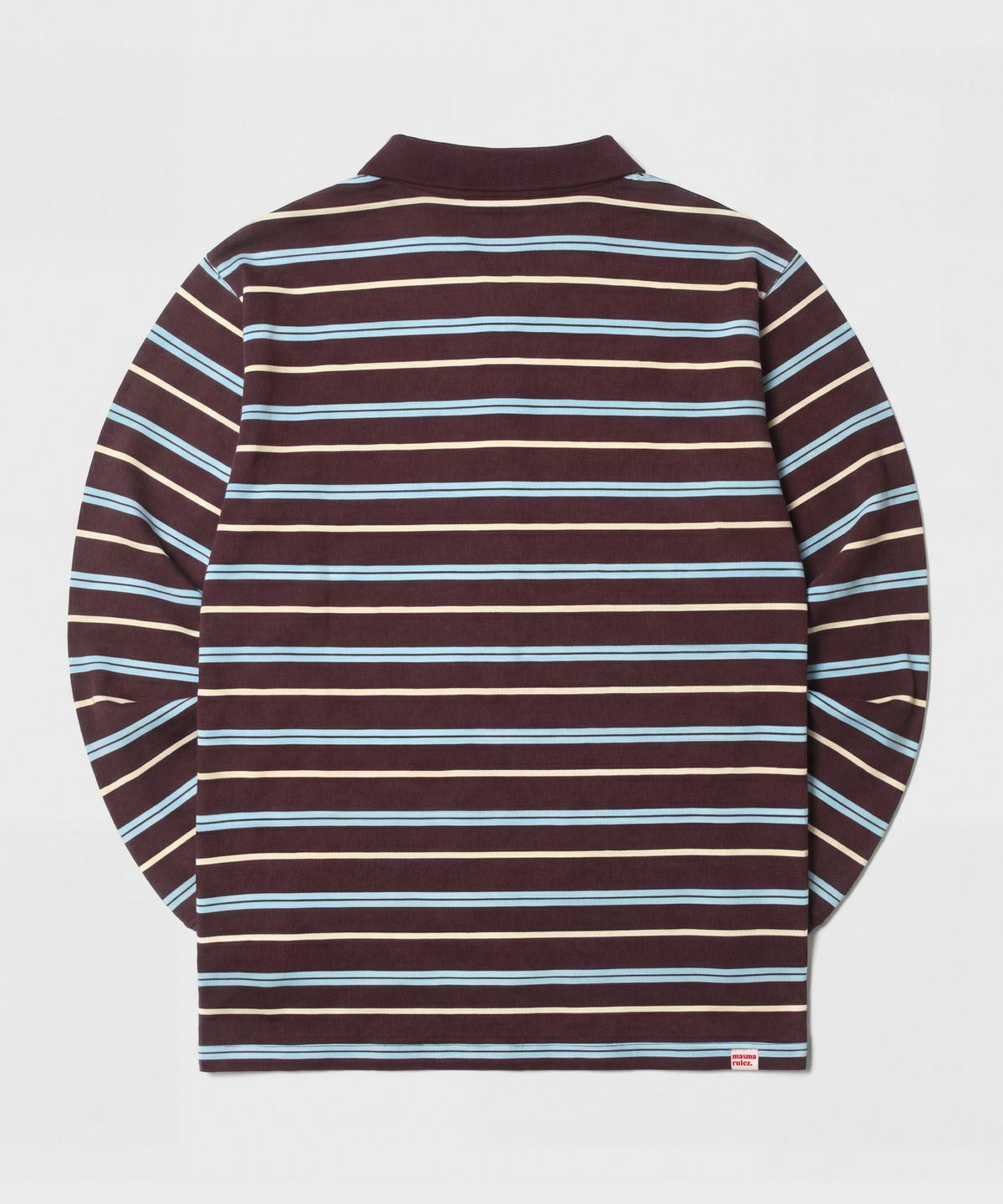마스마룰즈 어패럴(MASMARULEZ APPAREL) Multi Strip Collar Long Sleeve_Red Brown
