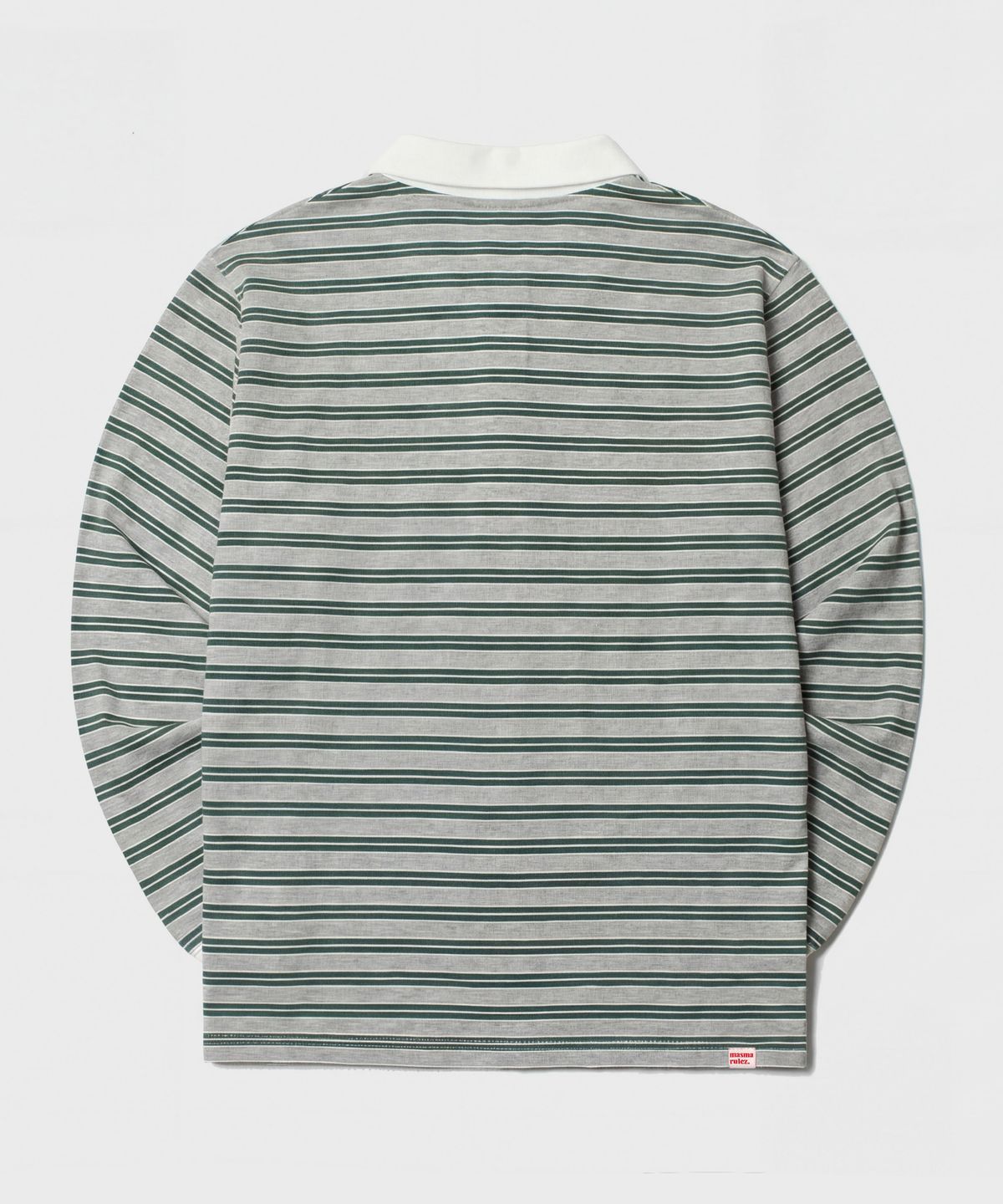 마스마룰즈 어패럴(MASMARULEZ APPAREL) Multi Strip Collar Long Sleeve_Melange Gray