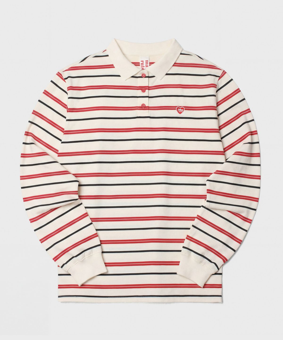 마스마룰즈 어패럴(MASMARULEZ APPAREL) Multi Strip Collar Long Sleeve_Ivory