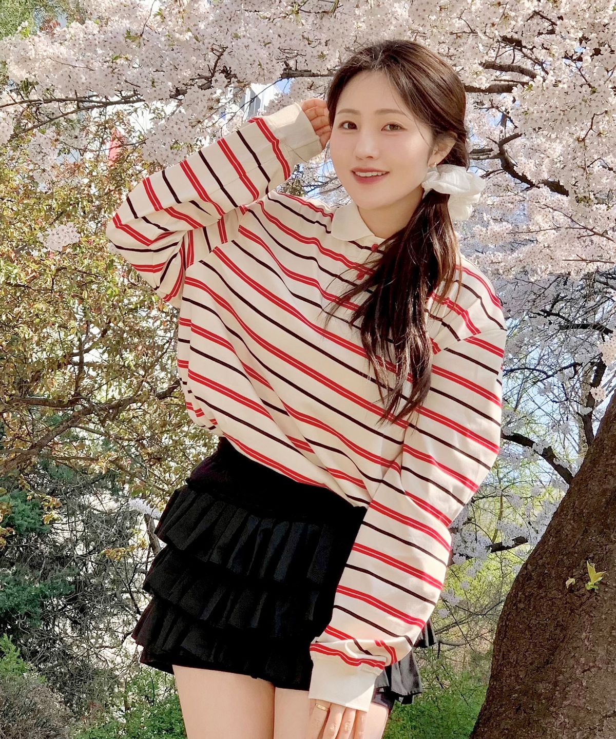마스마룰즈 어패럴(MASMARULEZ APPAREL) Multi Strip Collar Long Sleeve_Ivory