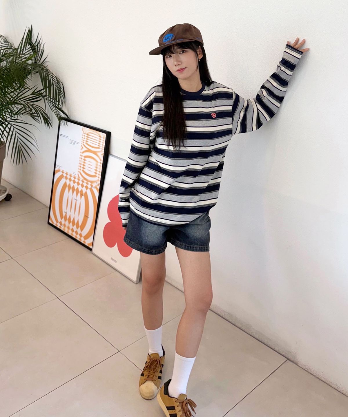 마스마룰즈 어패럴(MASMARULEZ APPAREL) Multi Strip Long Sleeve_Navy