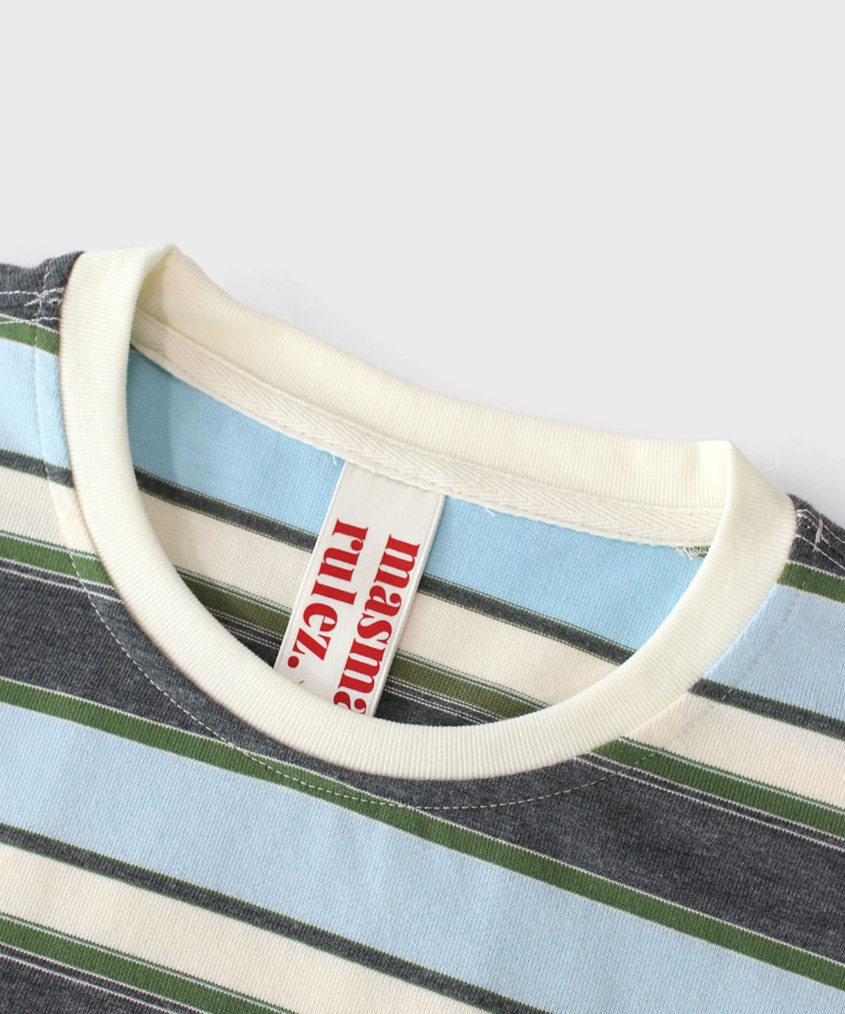 마스마룰즈 어패럴(MASMARULEZ APPAREL) Multi Strip Long Sleeve_Sky Blue