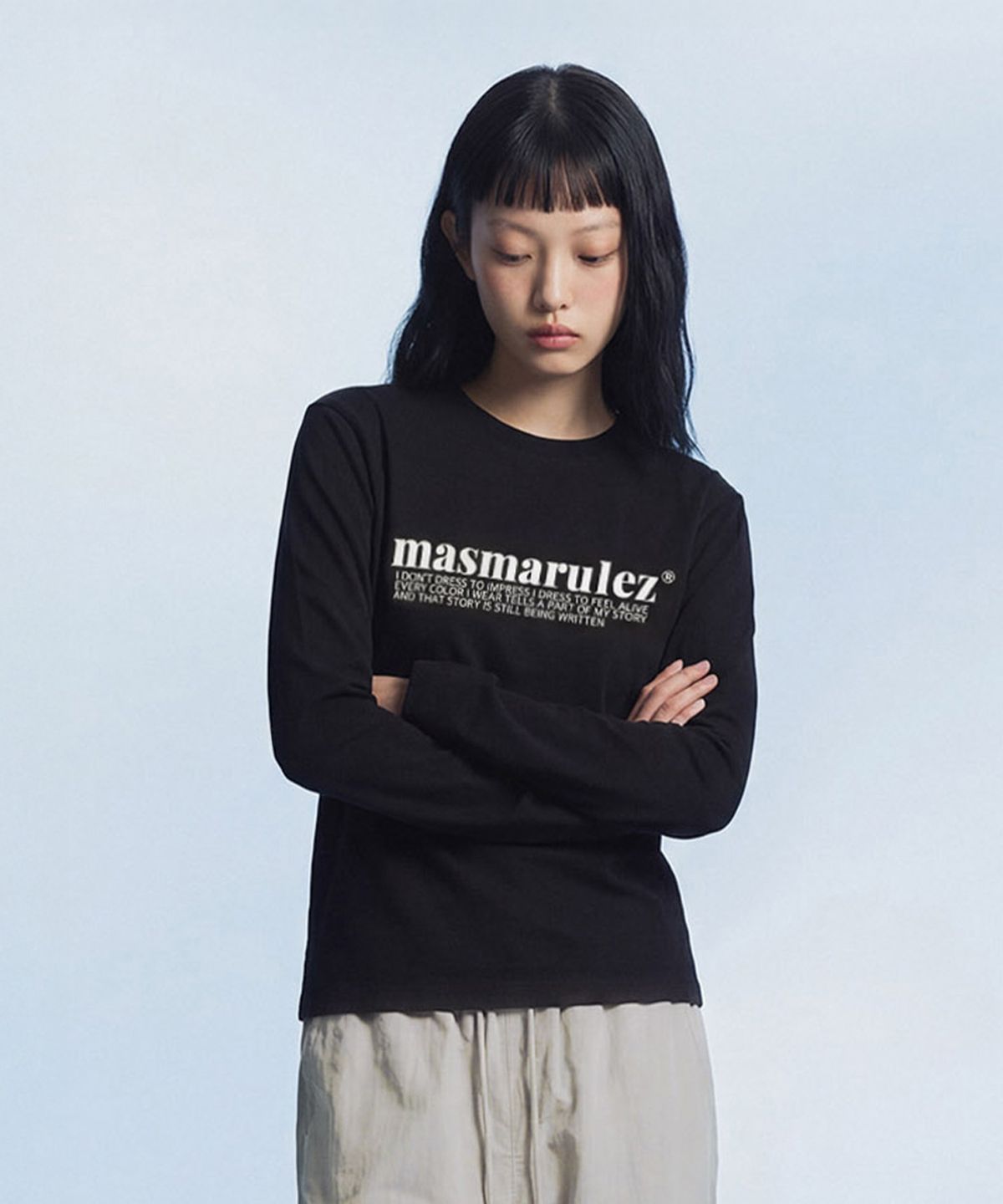 마스마룰즈 어패럴(MASMARULEZ APPAREL) Essential Basic Logo Long Sleeve_2 Colors