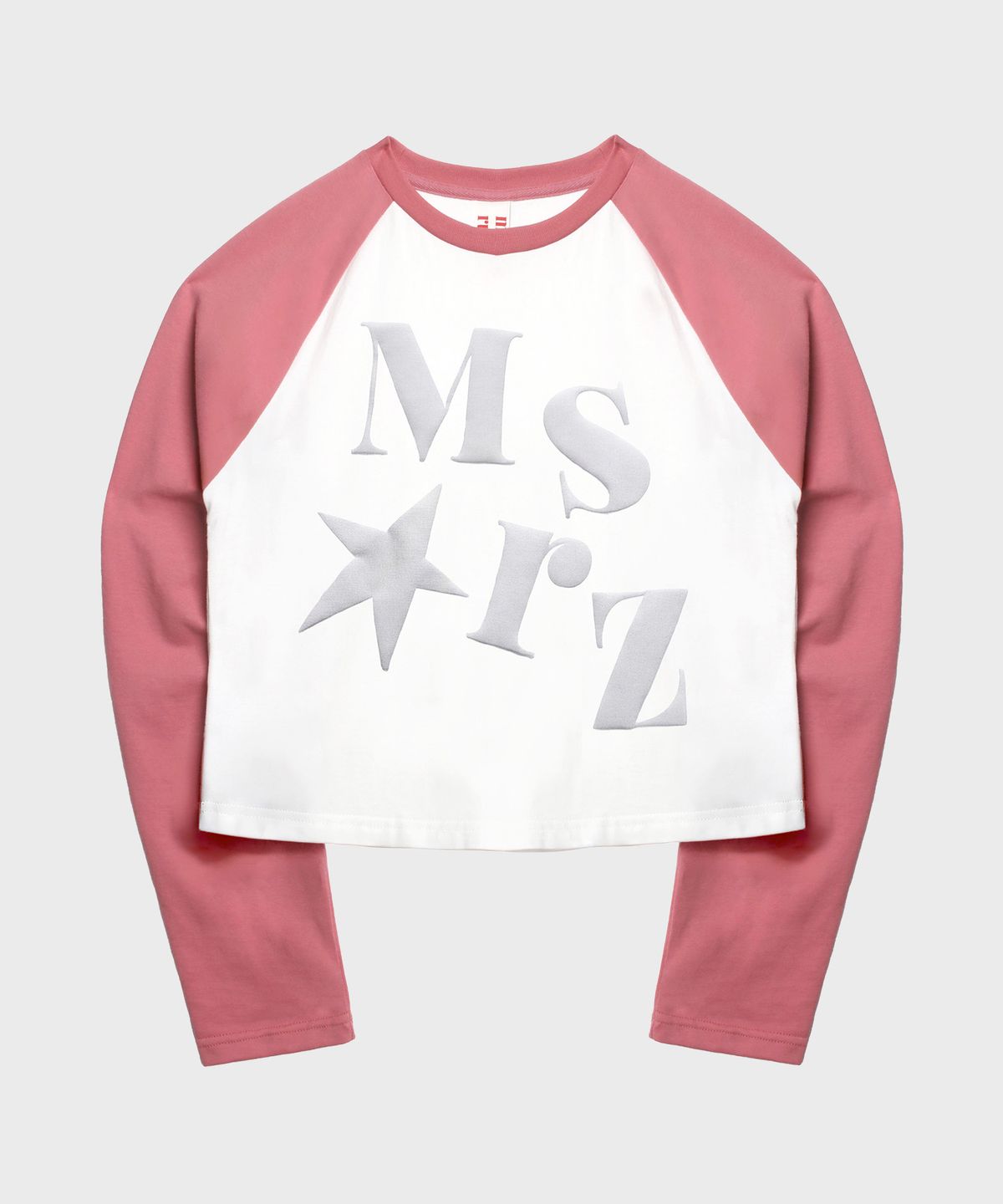 마스마룰즈 어패럴(MASMARULEZ APPAREL) Typo Raglan Long Sleeve_Indie Pink