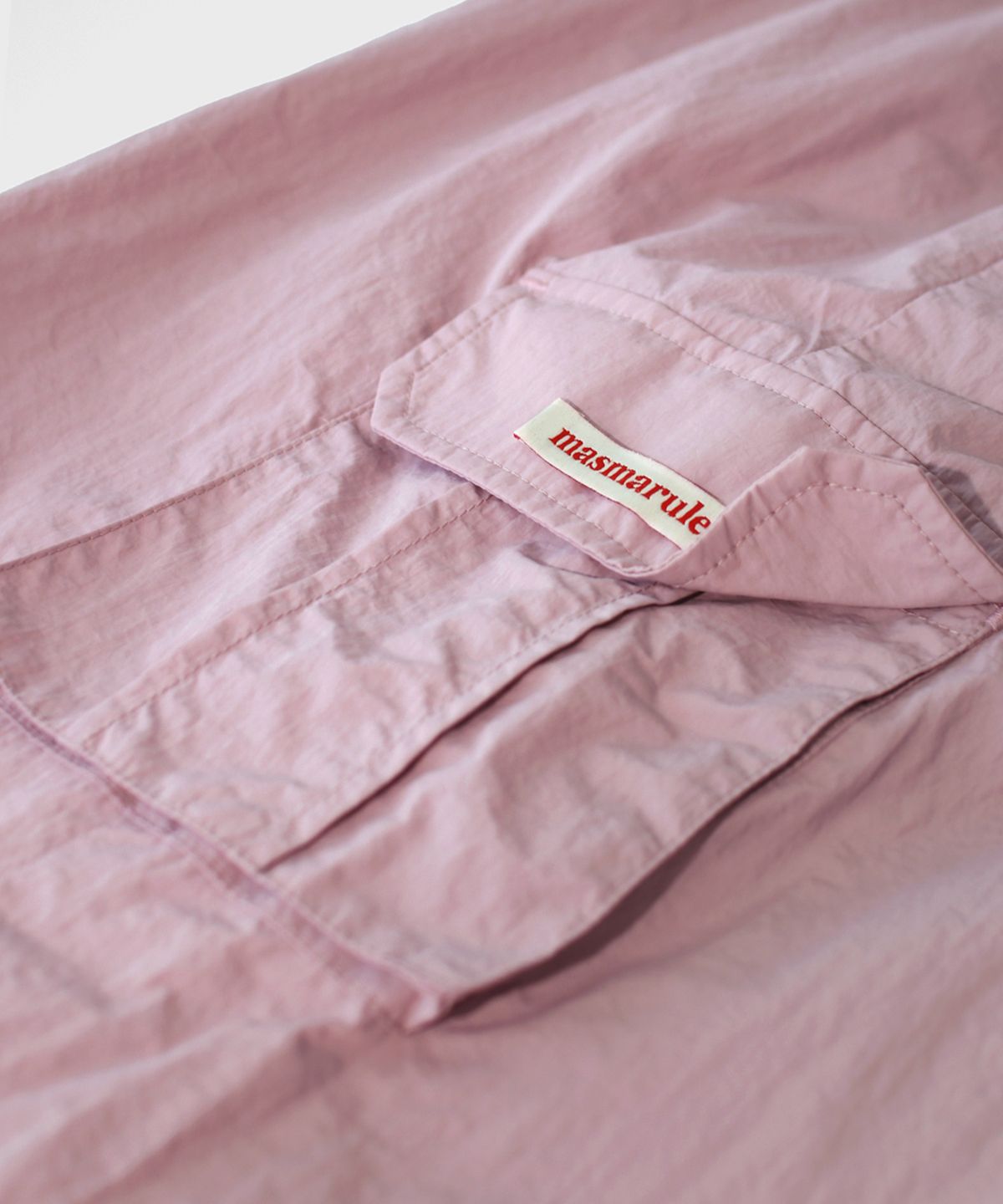 마스마룰즈 어패럴(MASMARULEZ APPAREL) Essential Parasuit Shirring Cargo Pants_Indie Pink
