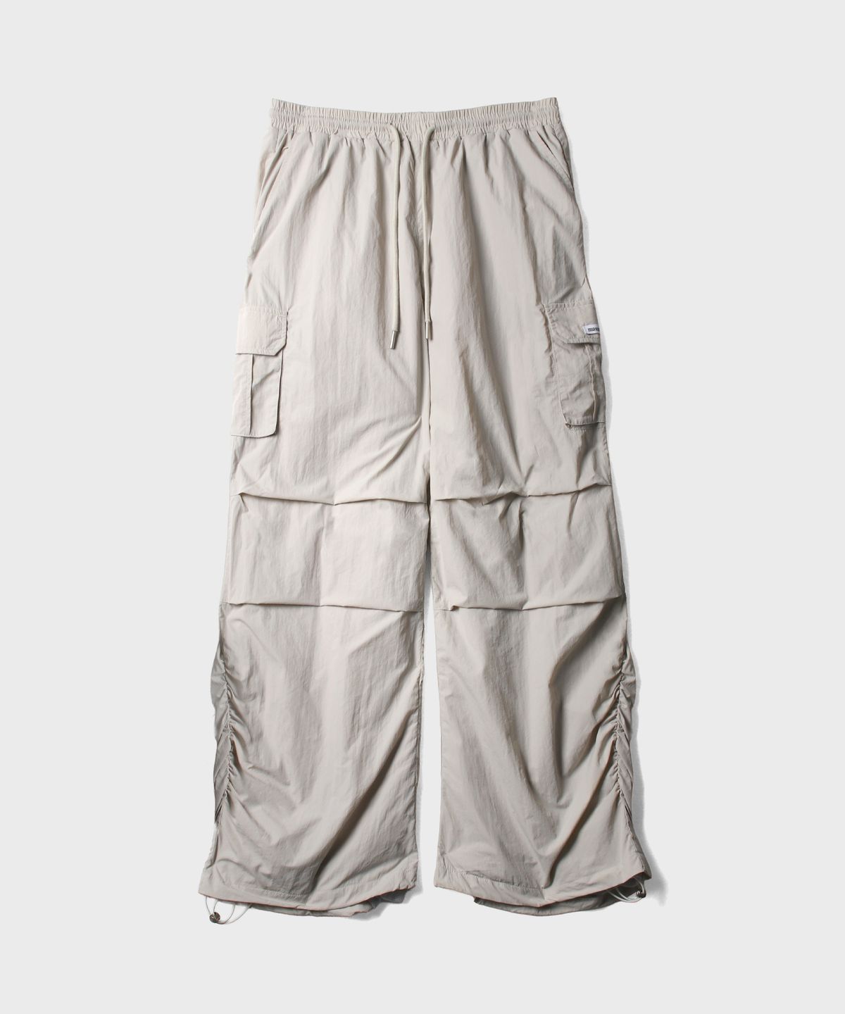 마스마룰즈 어패럴(MASMARULEZ APPAREL) Essential Parasuit Shirring Cargo Pants_Light Gray