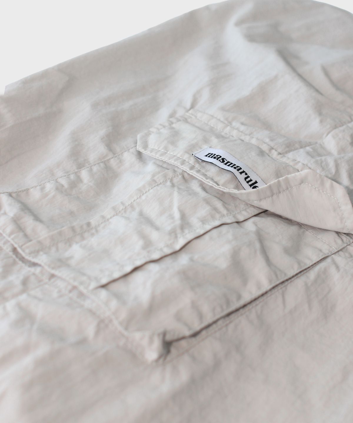 마스마룰즈 어패럴(MASMARULEZ APPAREL) Essential Parasuit Shirring Cargo Pants_Light Gray