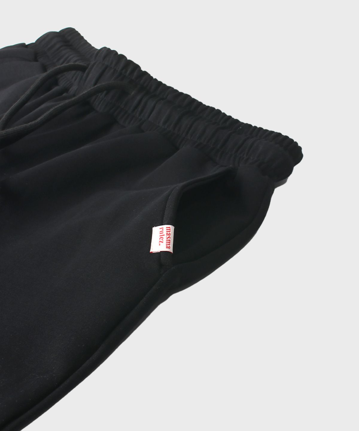마스마룰즈 어패럴(MASMARULEZ APPAREL) Check Hem Comfort Pants_Black