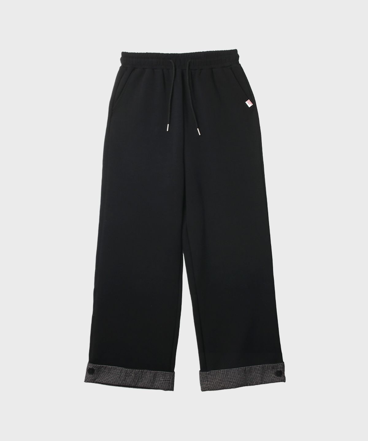 마스마룰즈 어패럴(MASMARULEZ APPAREL) Check Hem Comfort Pants_Black