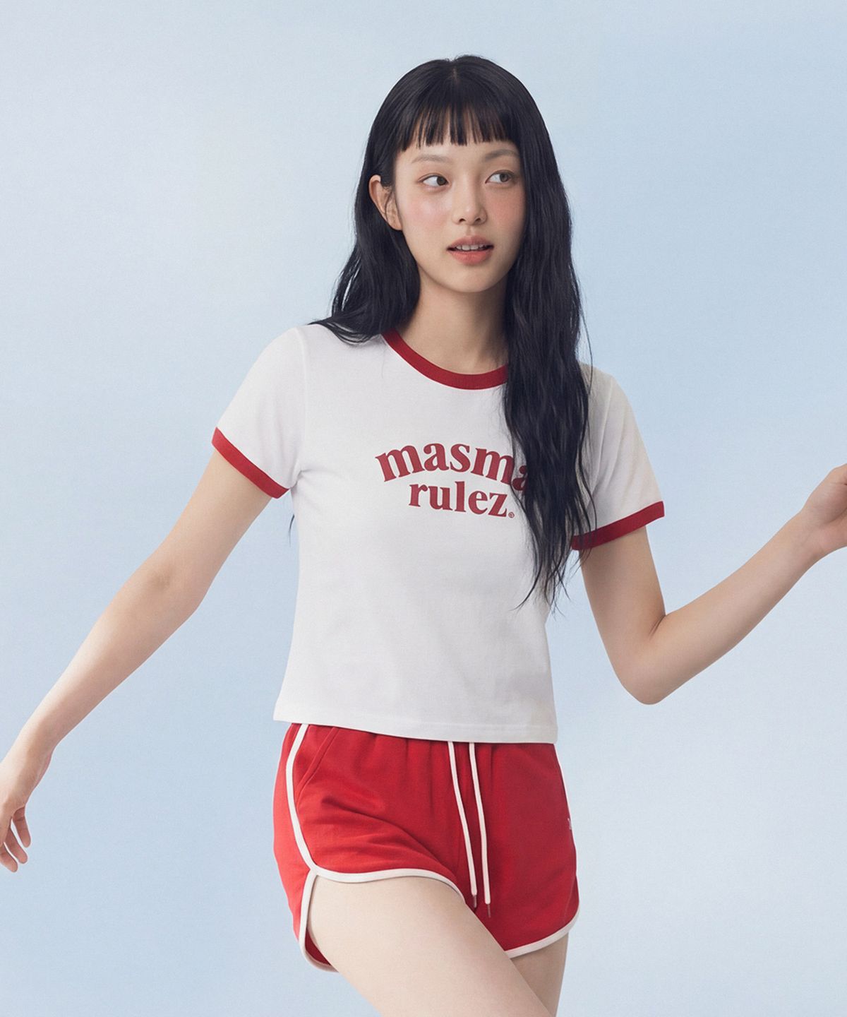 마스마룰즈 어패럴(MASMARULEZ APPAREL) Arch Logo Ringer T-Shirt_3 Colors