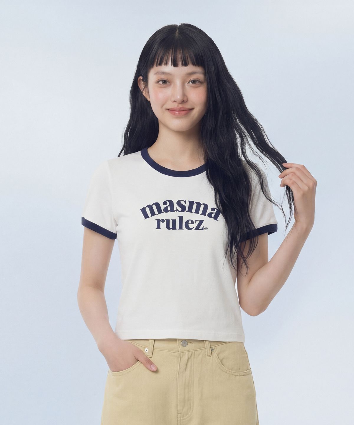 마스마룰즈 어패럴(MASMARULEZ APPAREL) Arch Logo Ringer T-Shirt_3 Colors