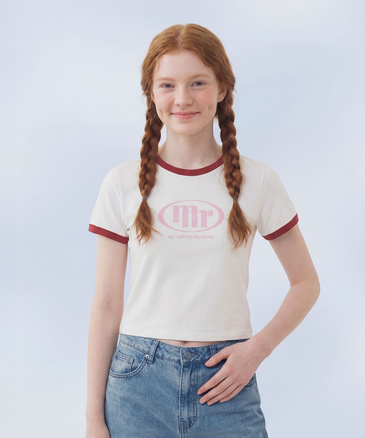 마스마룰즈 어패럴(MASMARULEZ APPAREL) Signature Symbol Ringer T-Shirt_Red