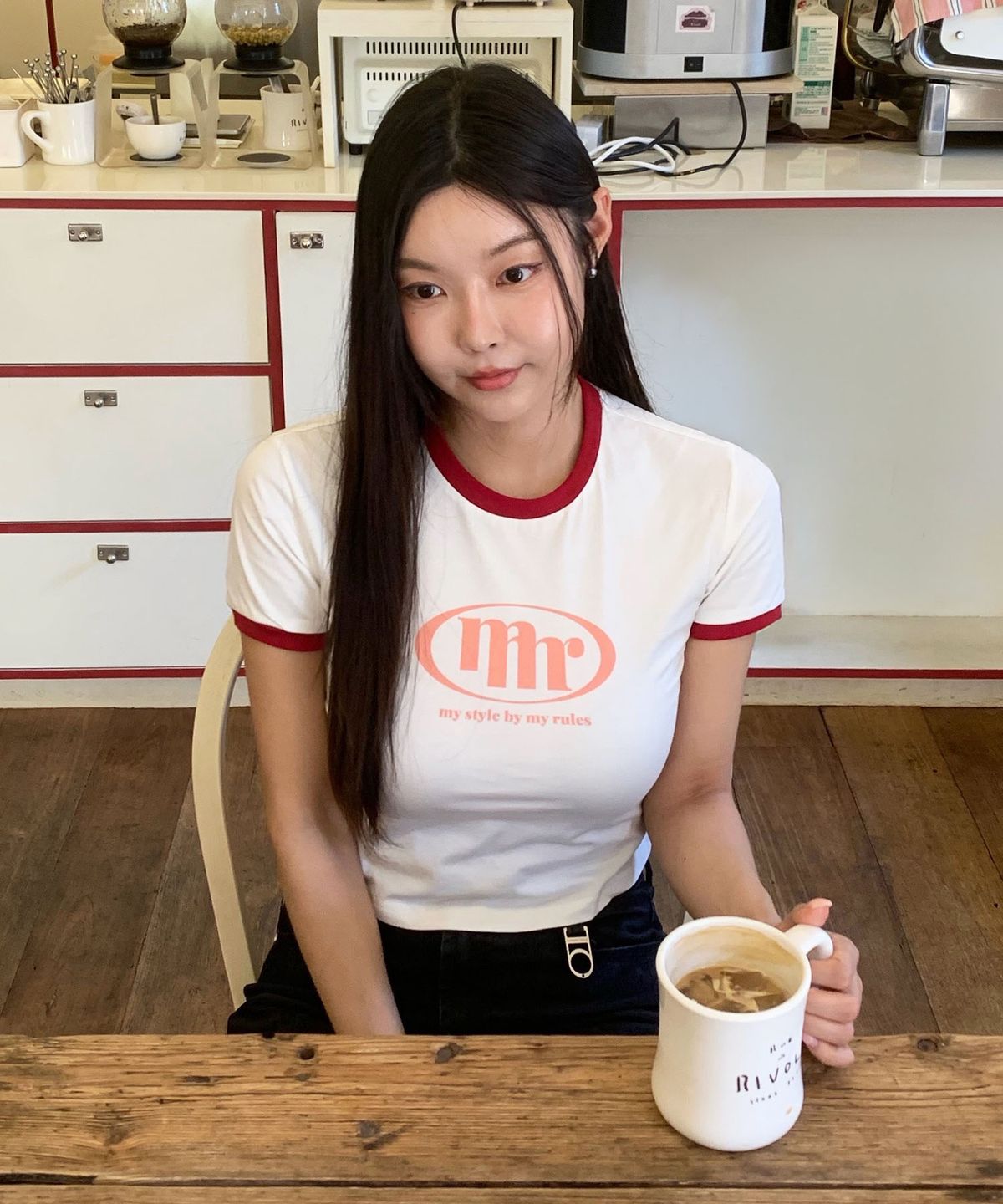 마스마룰즈 어패럴(MASMARULEZ APPAREL) Signature Symbol Ringer T-Shirt_Red