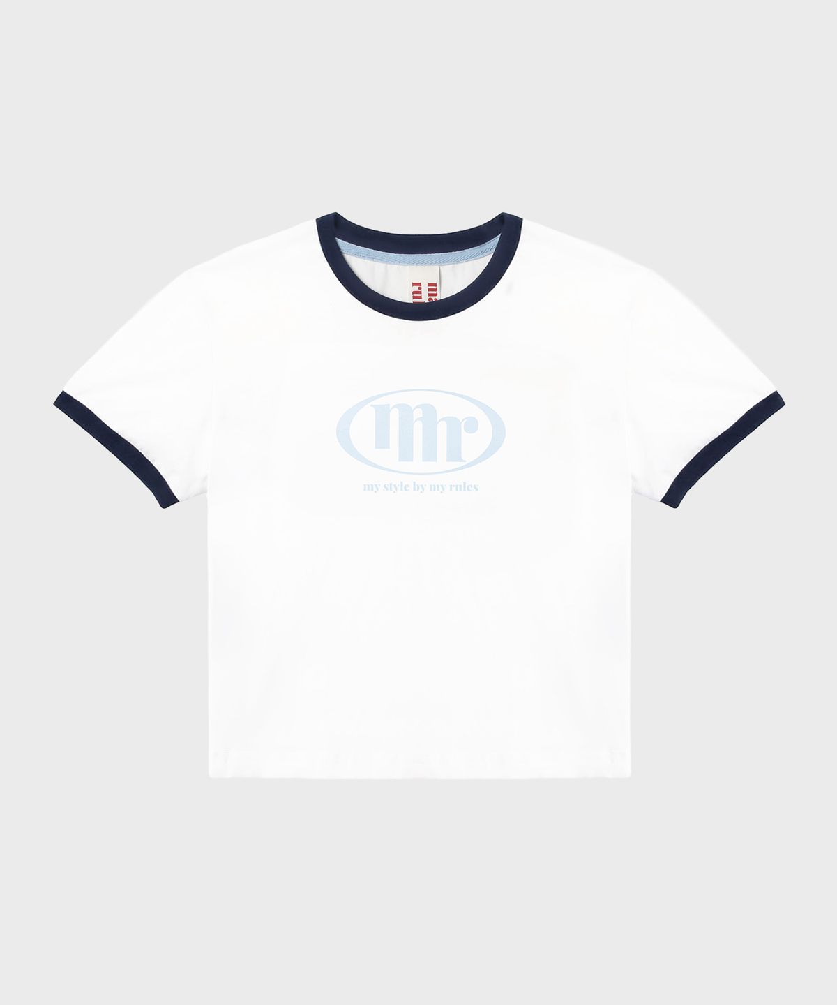 마스마룰즈 어패럴(MASMARULEZ APPAREL) Signature Symbol Ringer T-Shirt_Navy
