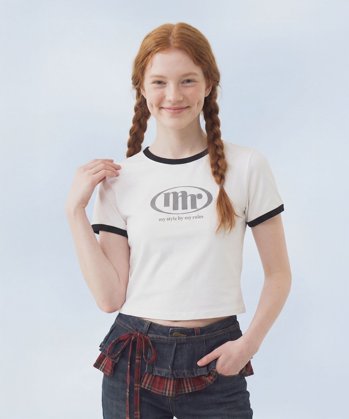 마스마룰즈 어패럴(MASMARULEZ APPAREL) Signature Symbol Ringer T-Shirt_Black