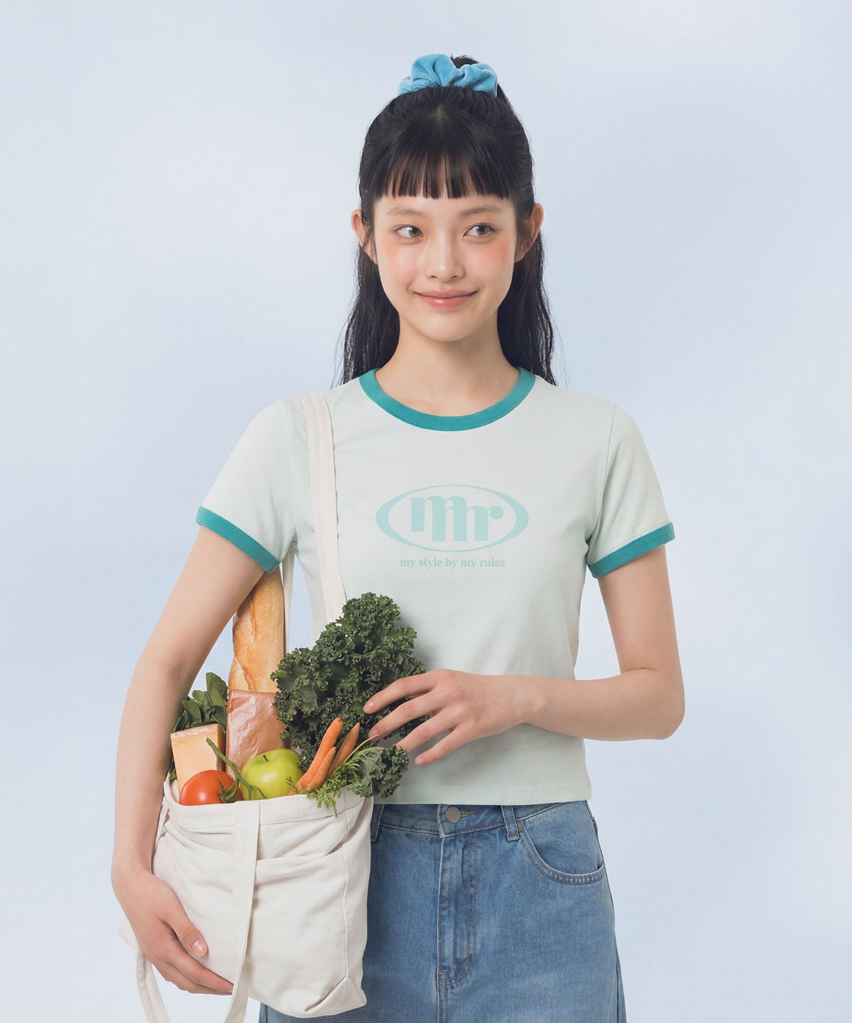 마스마룰즈 어패럴(MASMARULEZ APPAREL) Signature Symbol Ringer T-Shirt_Mint