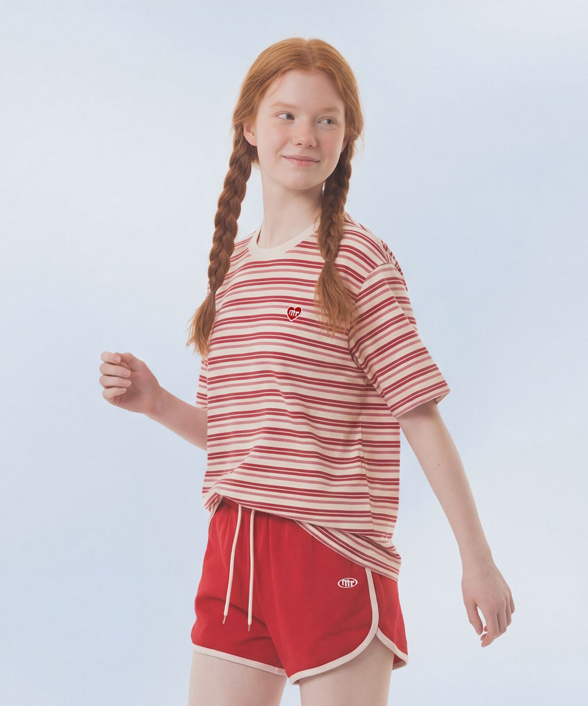 마스마룰즈 어패럴(MASMARULEZ APPAREL) Cool Airy Stripe T-Shirt_Pink