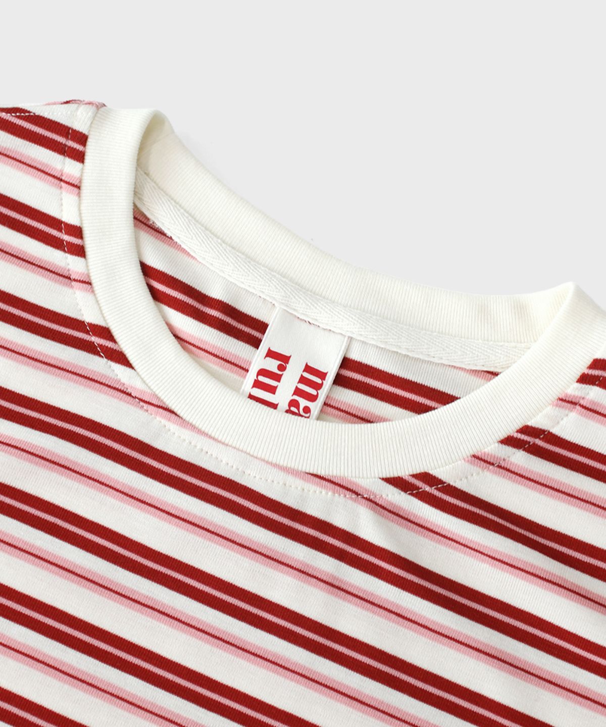마스마룰즈 어패럴(MASMARULEZ APPAREL) Cool Airy Stripe T-Shirt_Pink