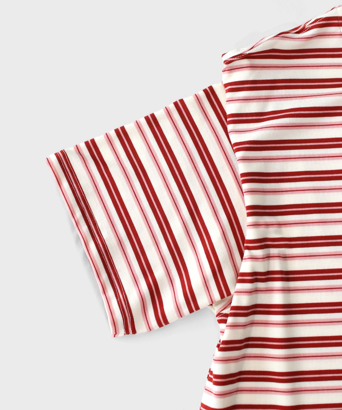 마스마룰즈 어패럴(MASMARULEZ APPAREL) Cool Airy Stripe T-Shirt_Pink