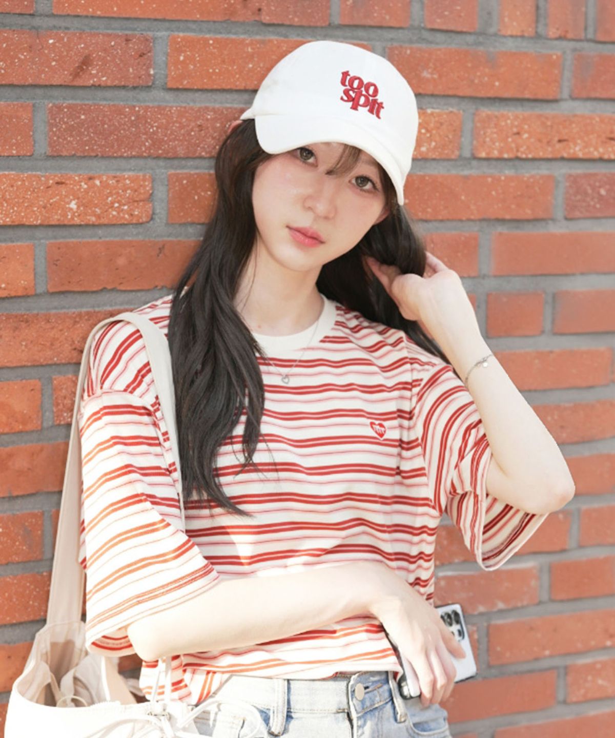 마스마룰즈 어패럴(MASMARULEZ APPAREL) Cool Airy Stripe T-Shirt_Pink