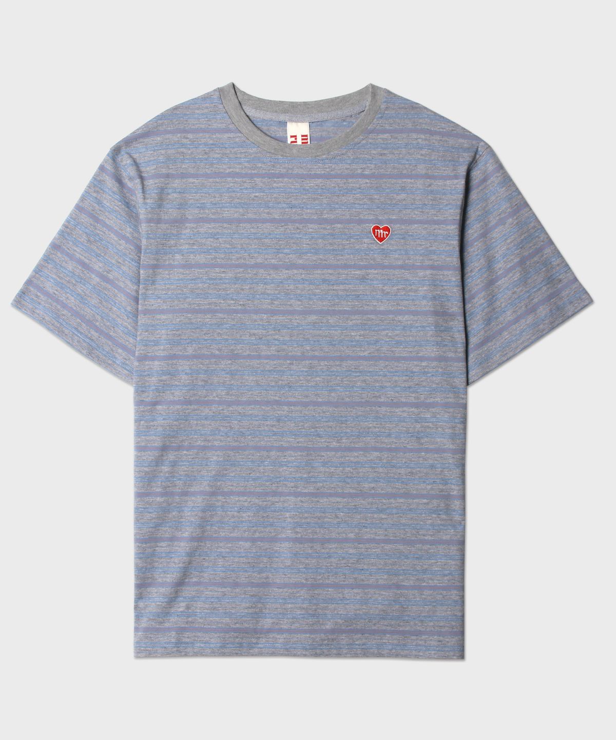 마스마룰즈 어패럴(MASMARULEZ APPAREL) Daily Cotton Stripe T-Shirt_Melange Gray