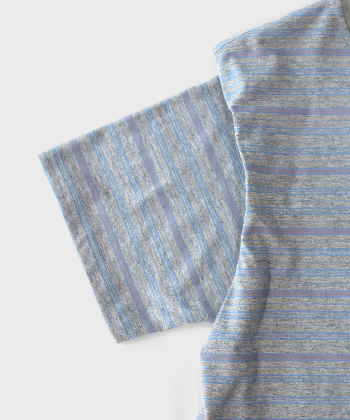 마스마룰즈 어패럴(MASMARULEZ APPAREL) Daily Cotton Stripe T-Shirt_Melange Gray